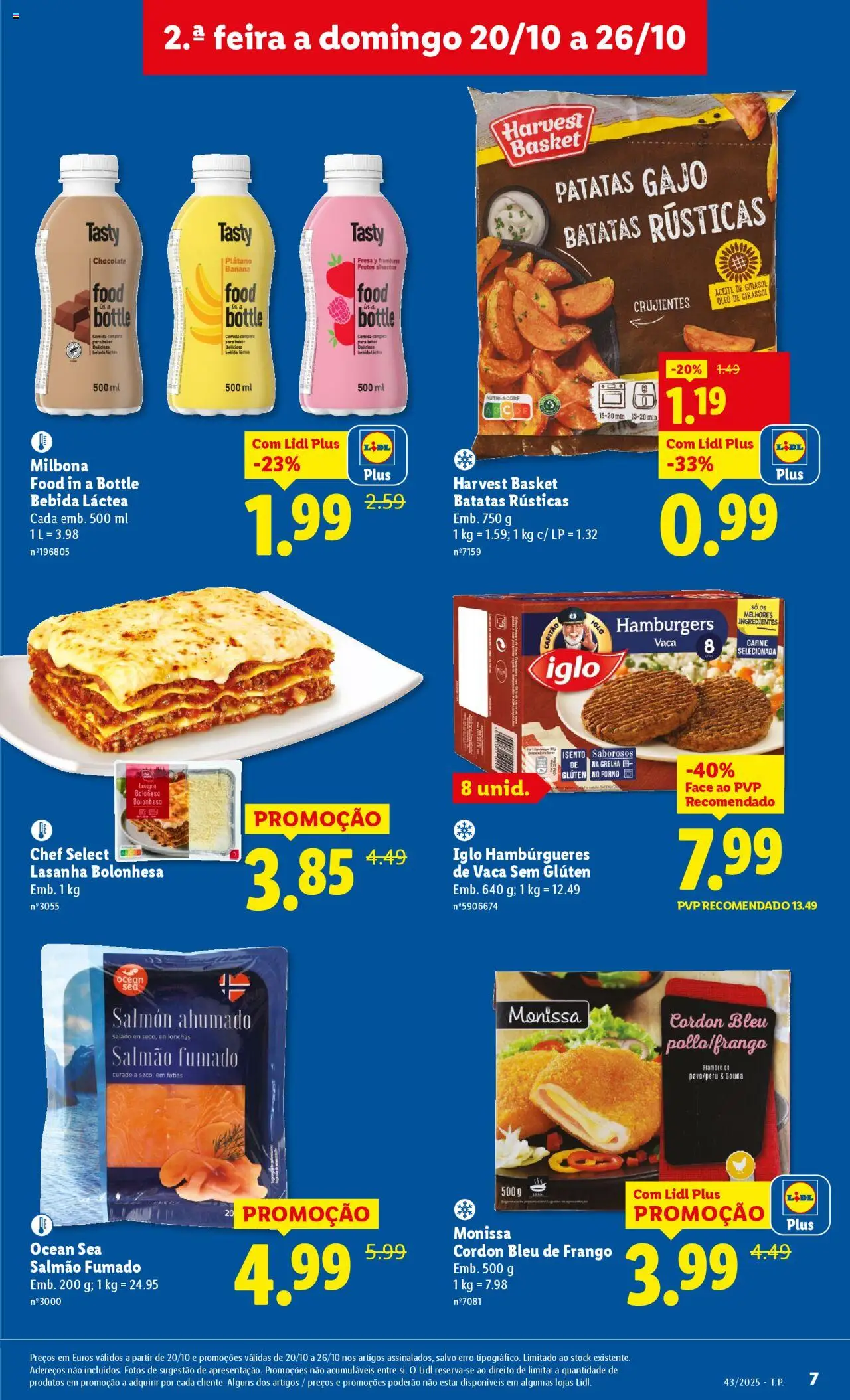 Lidl folheto │ válido de 20.10.2025 | Página: 7 | Produtos: Forno, Banana, Óleo, Bebida
