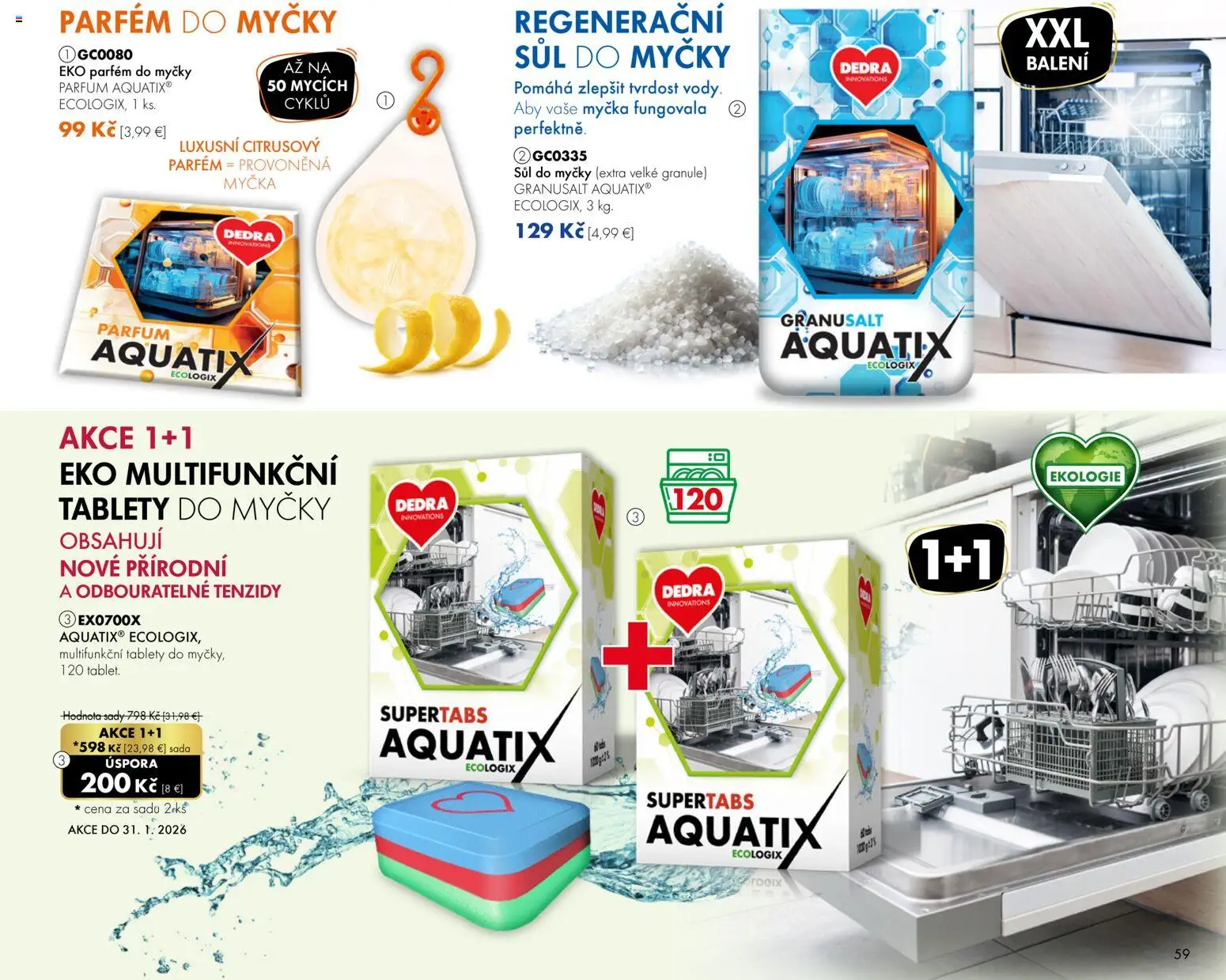 Nové Dedra akcie – leták je platný od 01.01.2026 | Strana: 59 | Produkty: Parfém