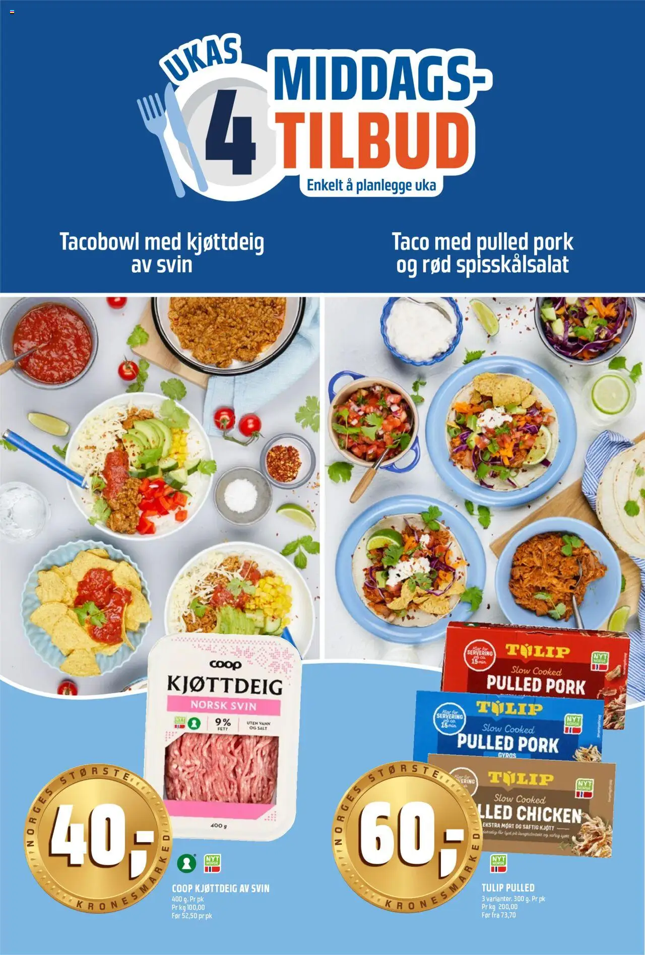  | Side: 15 | Produkter: Lammekød, Kjøttdeig, Chiftele, Taco