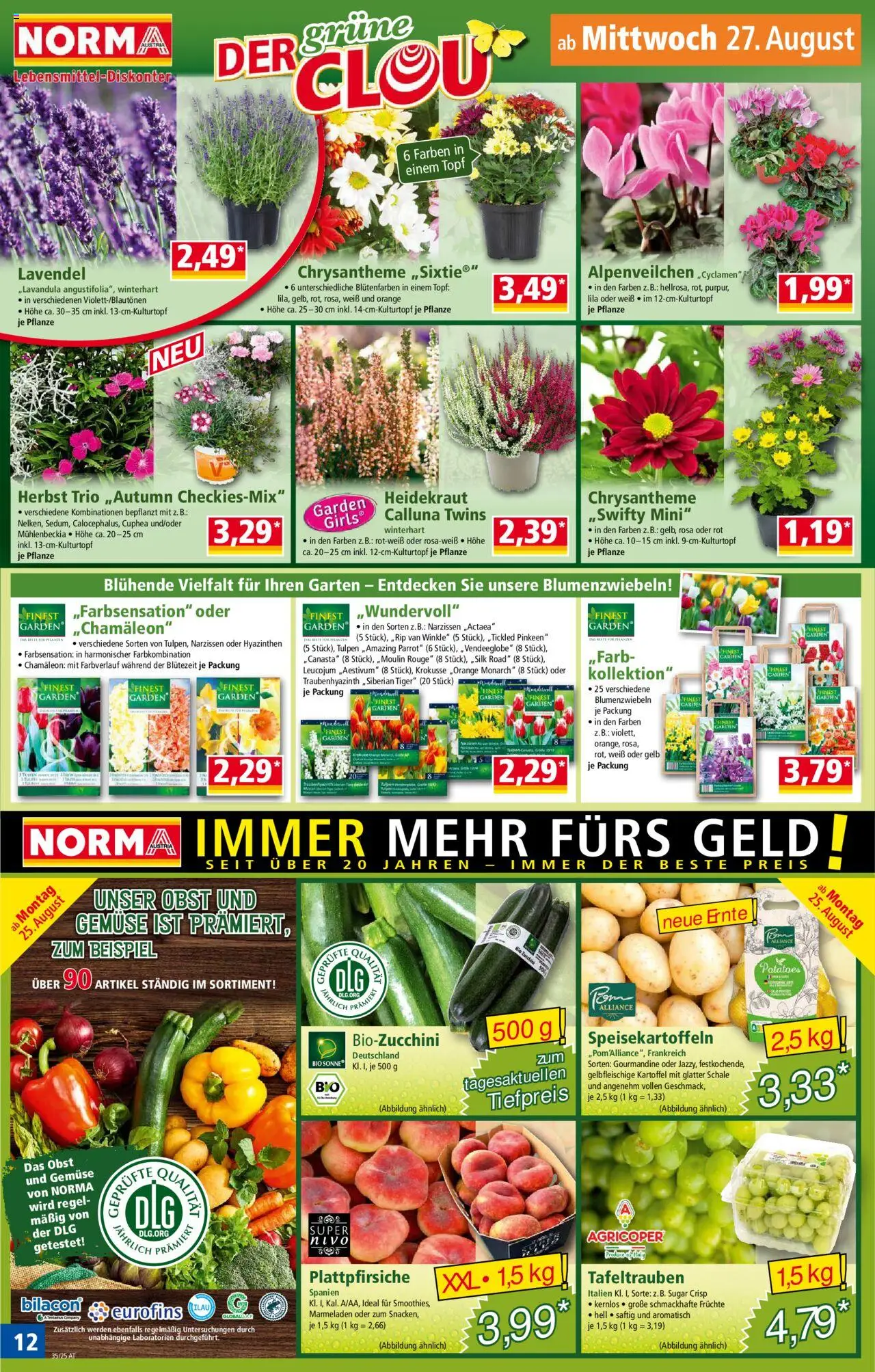Norma Flugblatt gültig ab 25.08.2025 | Seite: 12 | Produkte: Gemüse, Obst, Rouge