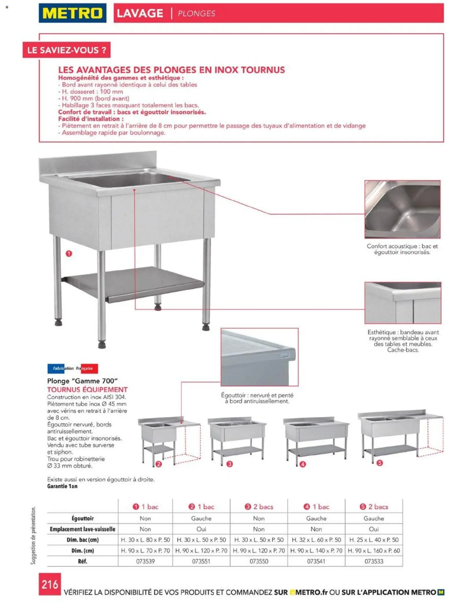 {H1} | Page: 216 | Produits: Égouttoir