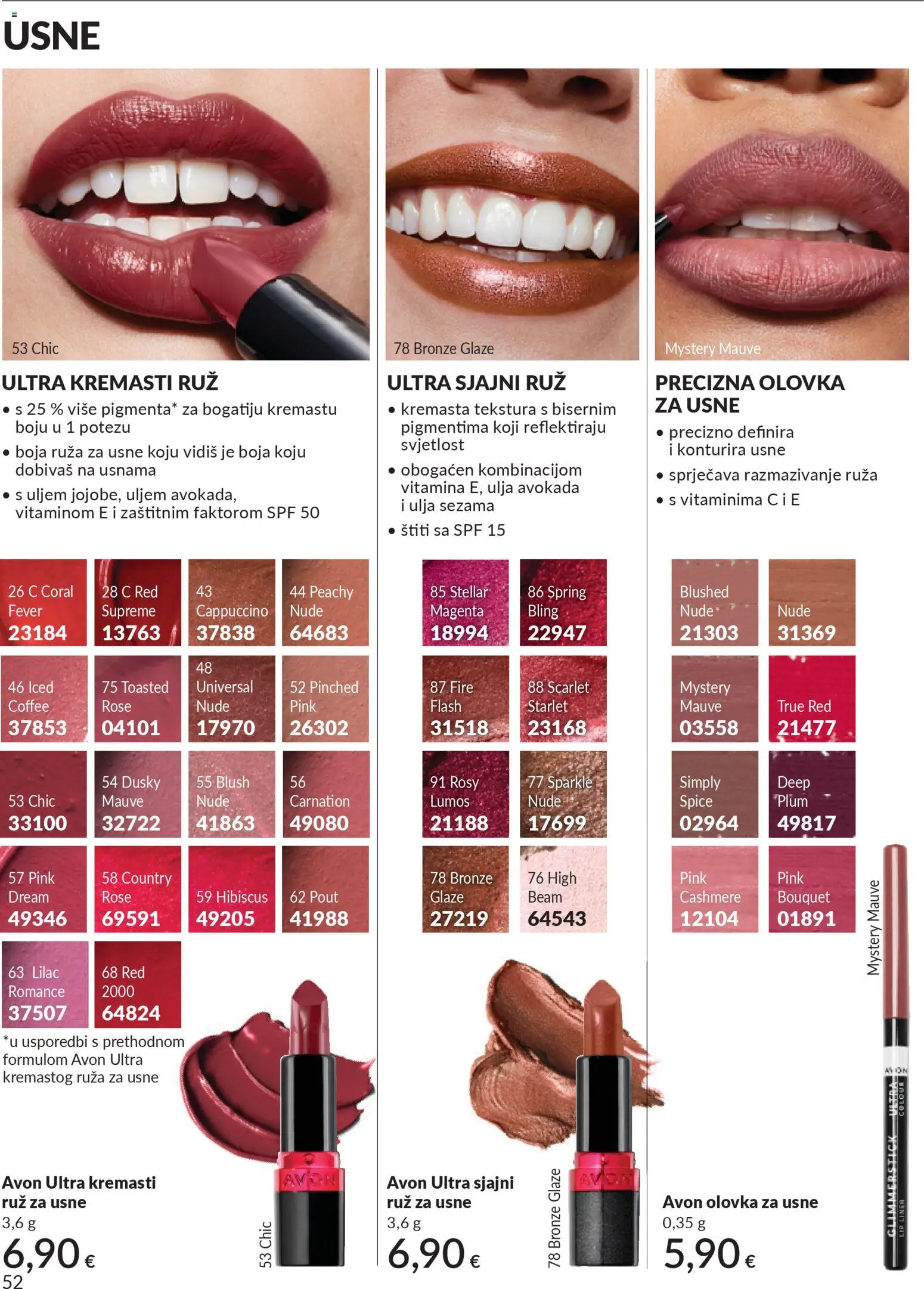 Avon katalog | vrijedi od 28.02.2026 | Stranica: 56 | Proizvodi: Olovka za usne, Ruž, Cappuccino