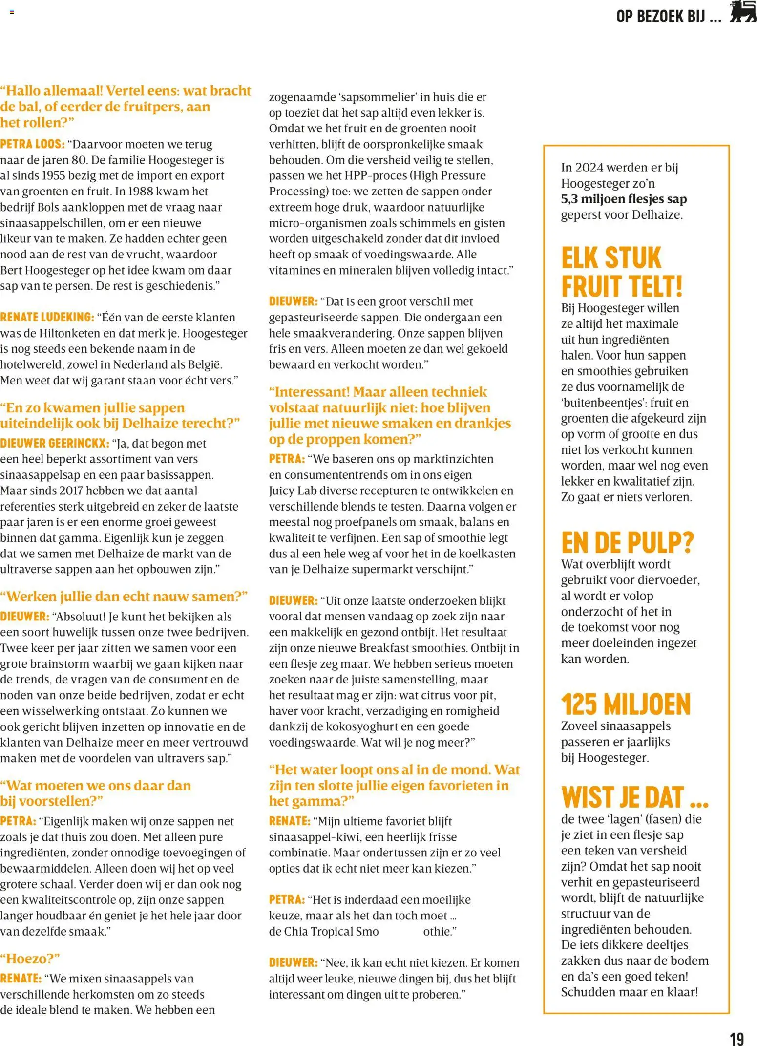 {H1} | Pagina: 19 | Producten: Sap, Sinaasappels, Fruit, Groenten