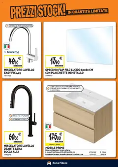 Volantino TECNOMAT del 27.08.2025 | Pagina: 6 | Prodotti: Mobile, Lavello, Miscelatore, Specchio