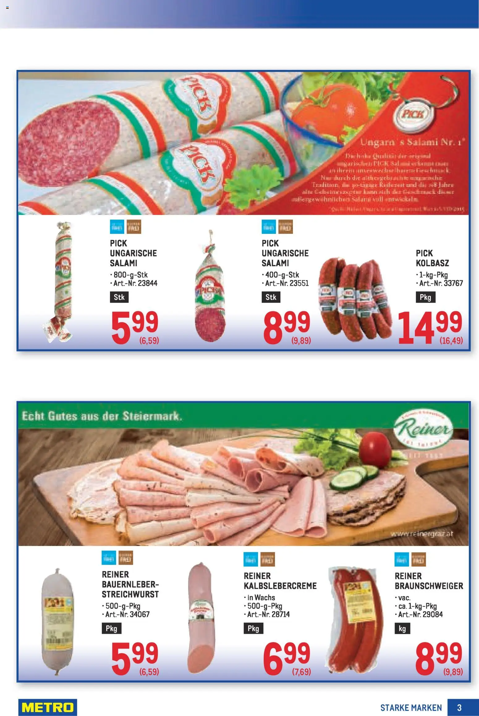 Metro angebote Starke Marken MP08 gültig ab 02.04.2026 | Seite: 3 | Produkte: Salami