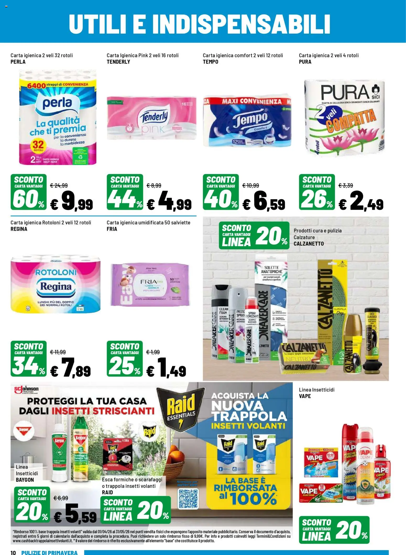 Volantino Iper del 07.04.2026 | Pagina: 10 | Prodotti: Carta igienica, Scarpe