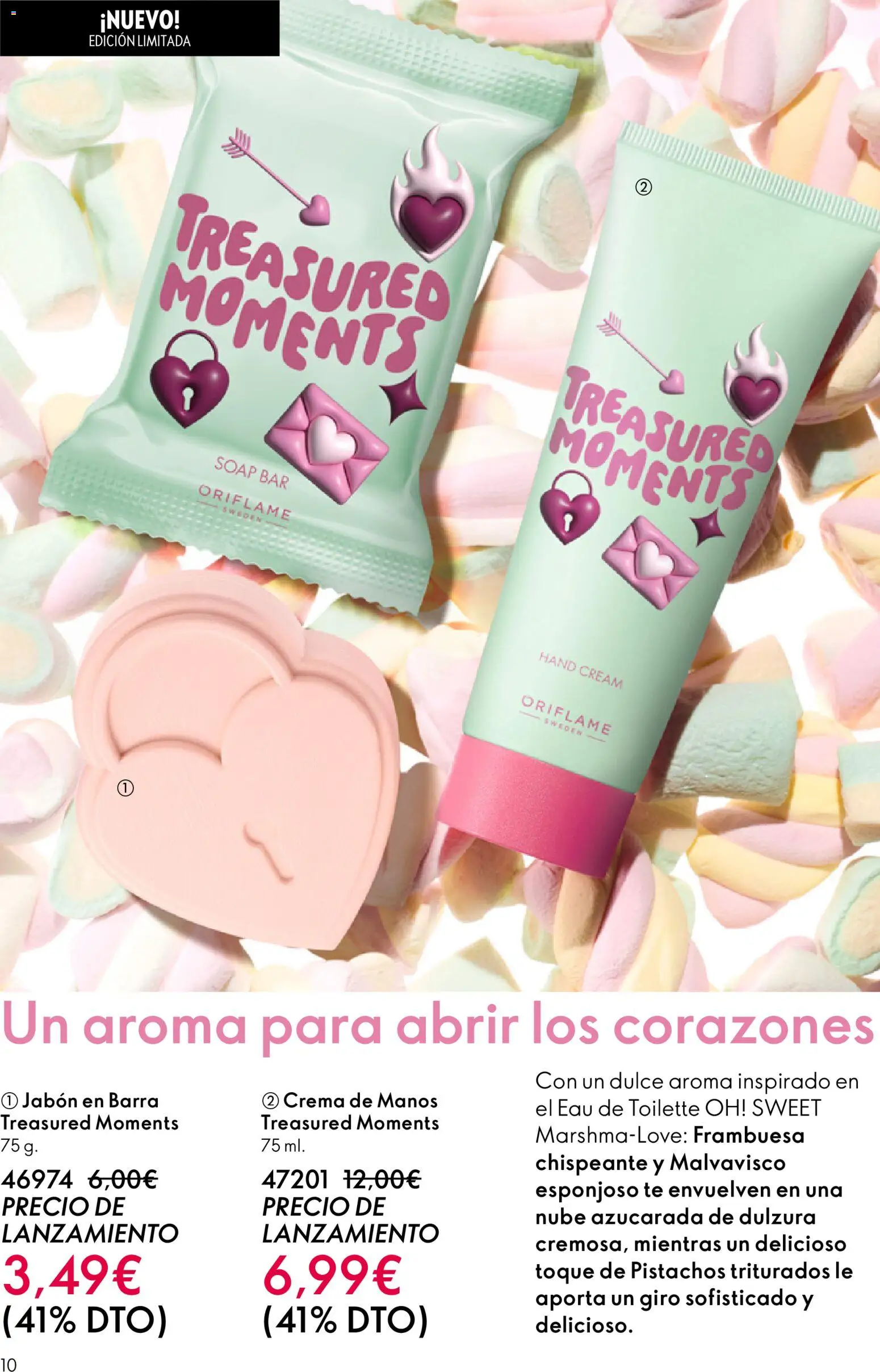 Oriflame - Catálogo Campaña 2 │ válido desde el 28.01.2026 | Página: 10 | Productos: Eau de toilette, Crema de manos, Jabón, Jabón en barra