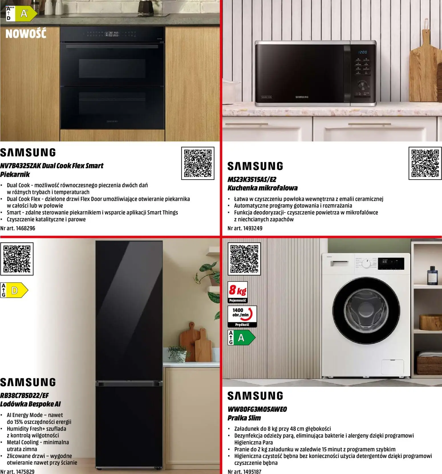 Media Markt promocje - Prezenty  od 01.12.2025 | Strona: 19 | Produkty: Lodówka, Pralka, Piekarnik, Kuchenka mikrofalowa