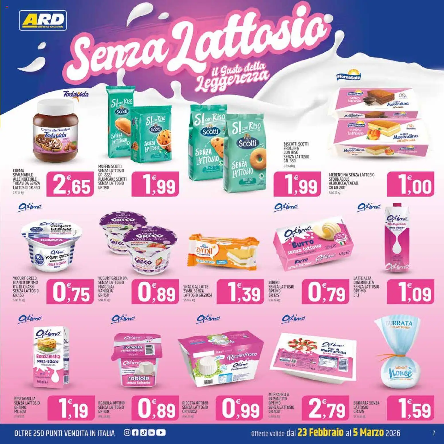 Volantino ARD Discount del 23.02.2026 | Pagina: 7 | Prodotti: Riso, Muffin, Ricotta, Besciamella