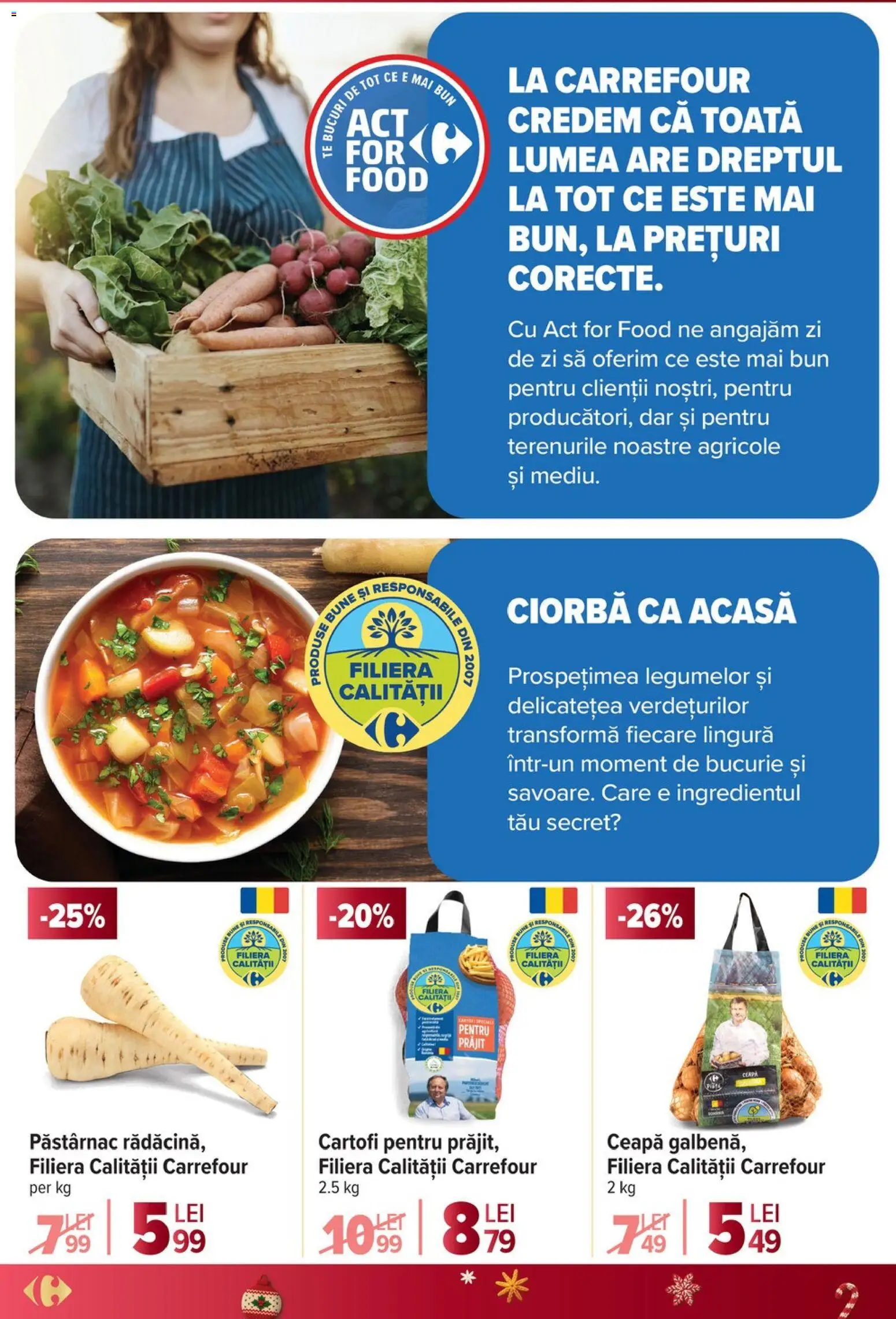 Noul catalog Carrefour – valabil de la 03.12.2025 | Pagină: 14 | Produse: Press Kemik, Cartofi, Ceapă