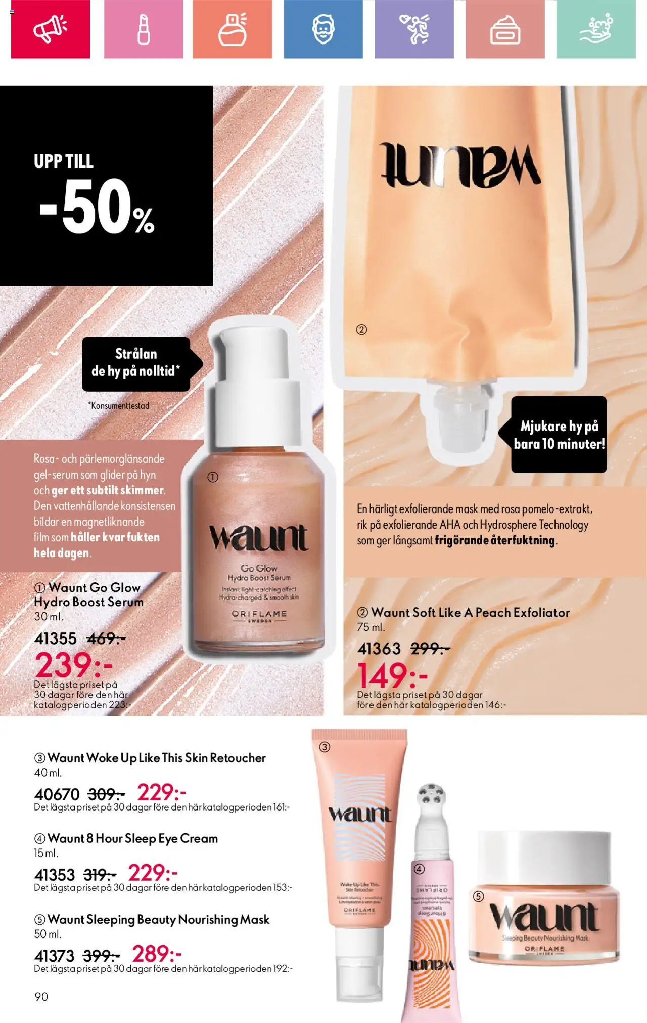 Oriflame reklamblad aktuell från 01.06.2025 | Sida: 90 | Produkter: Mask, Serum
