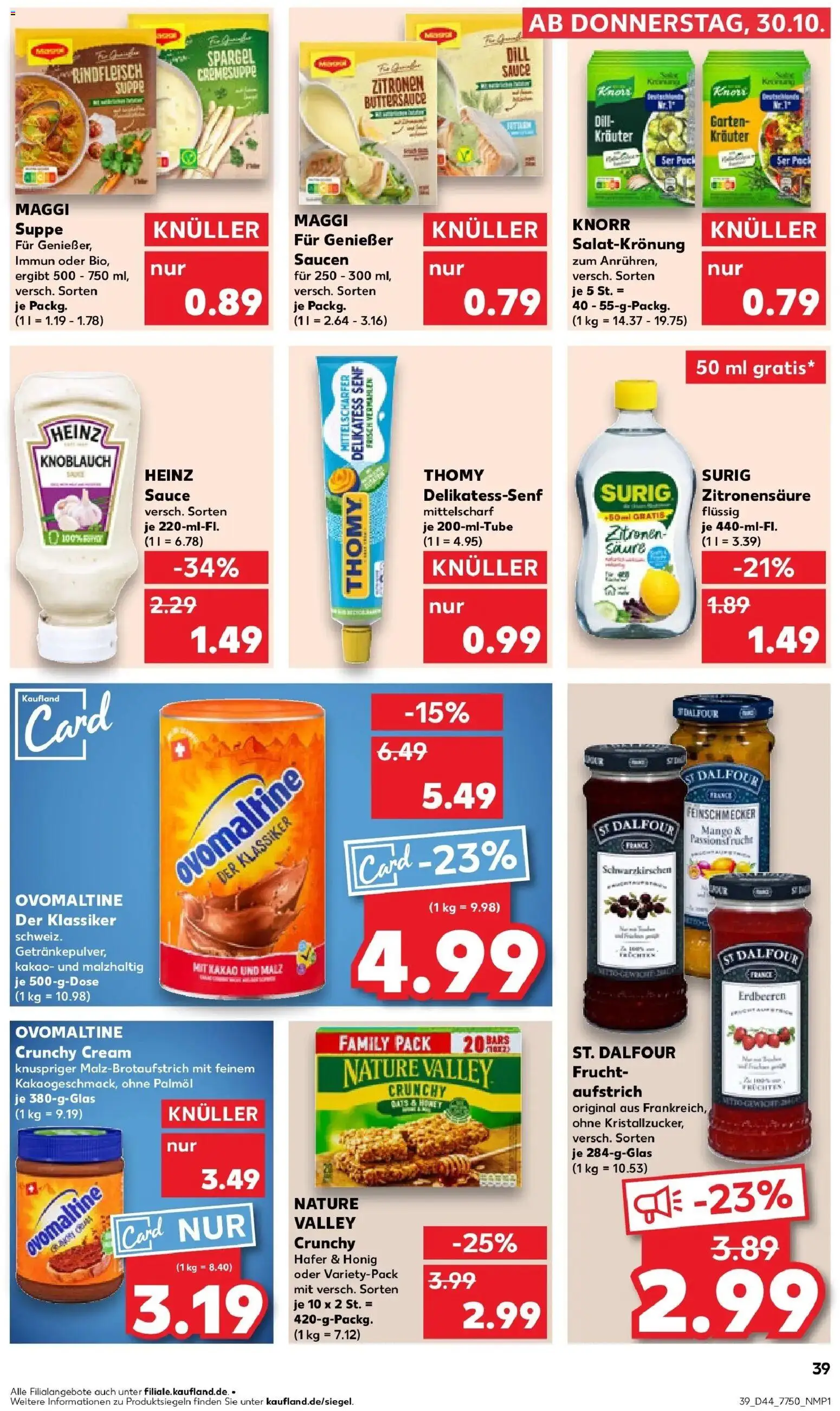 Kaufland prospekt Weiden In Der Oberpfalz	 – gültig ab 03.11.2025 | Seite: 39 | Produkte: Knorr, Knoblauch, Dill, Zitronen