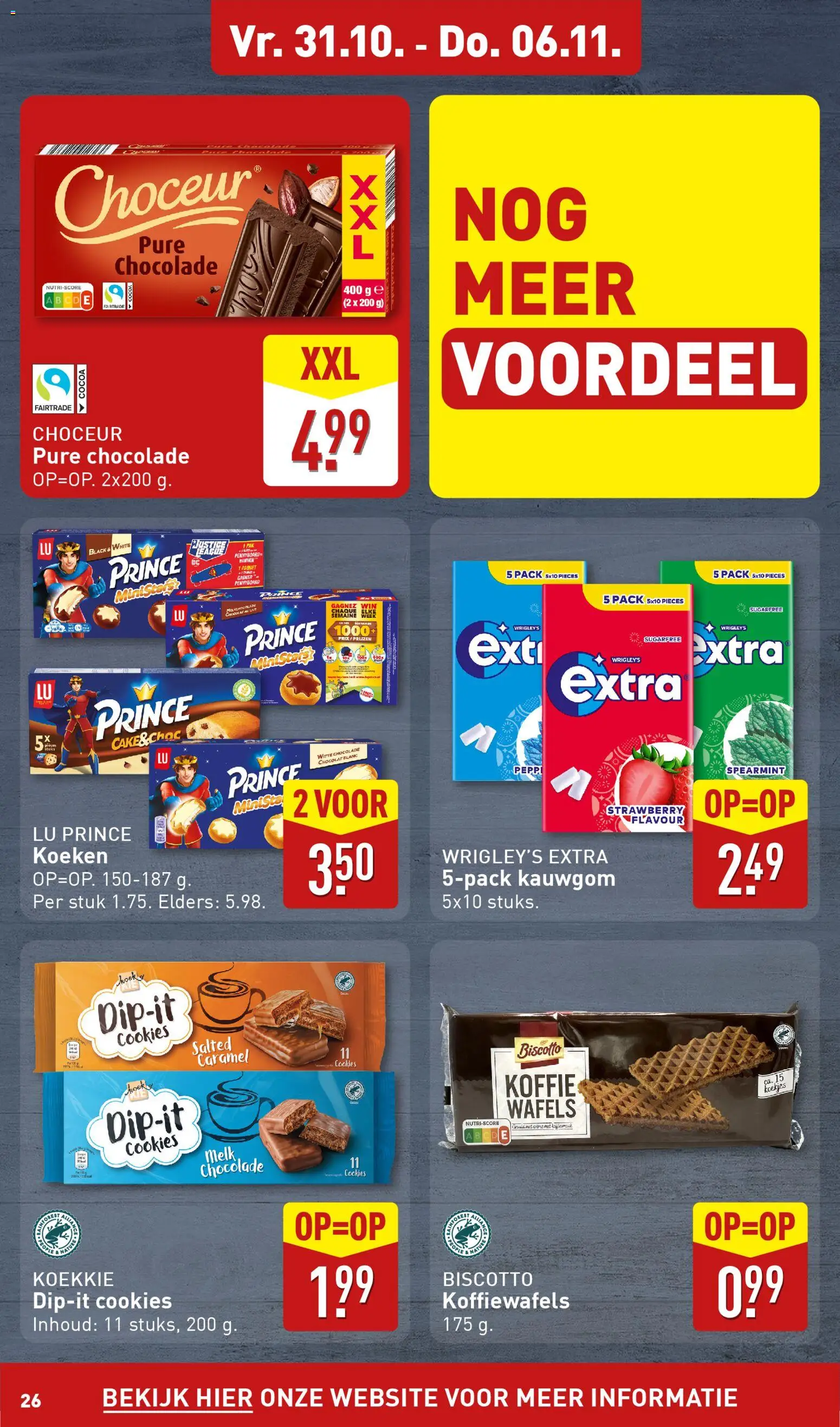 {H1} | Pagina: 26 | Producten: Koffie, Chocolade, Wafels, Kauwgom