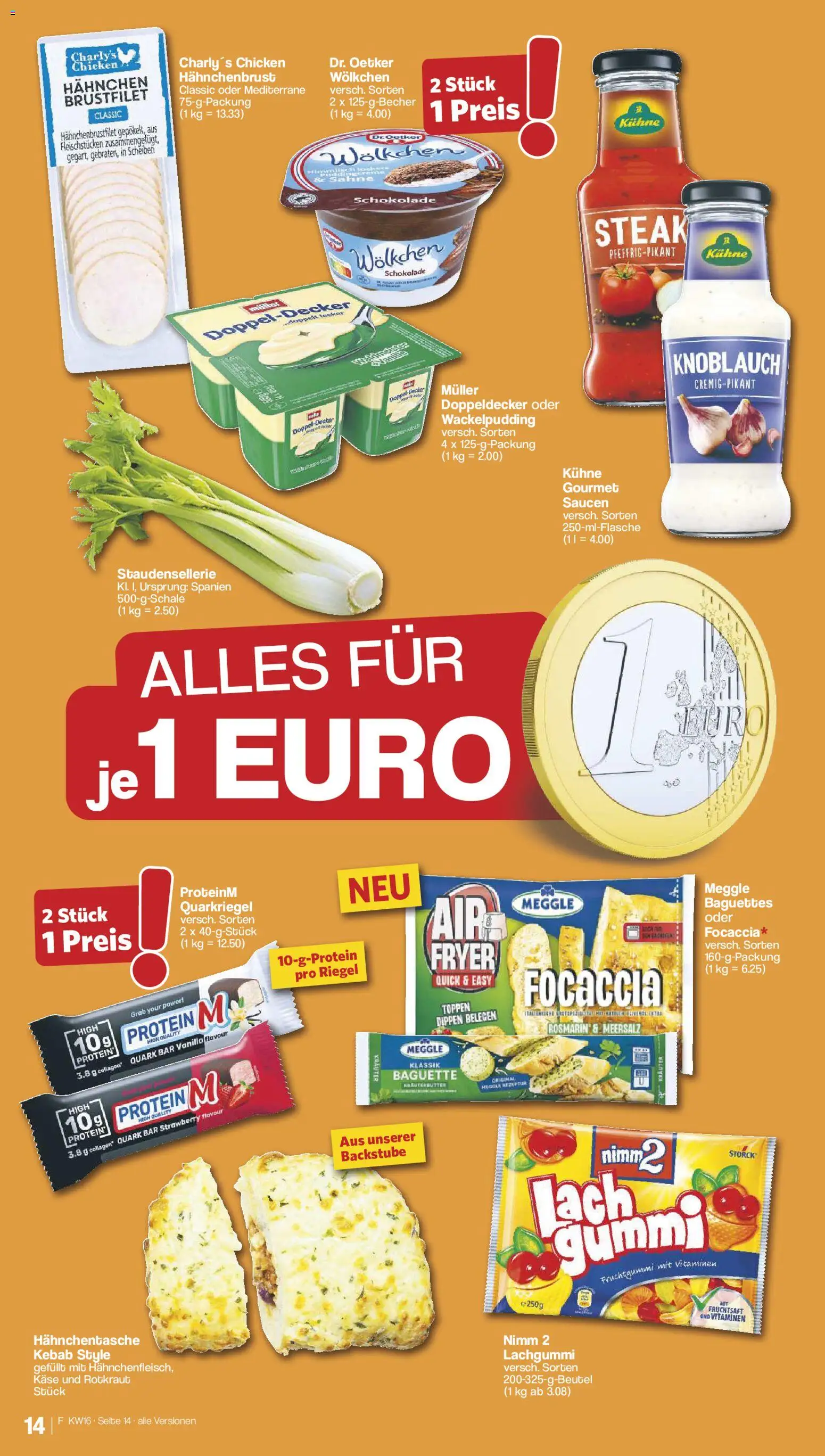 Famila Nordwest Prospekt 	 – gültig ab 13.04.2026 | Seite: 16 | Produkte: Quark, Schokolade, Knoblauch, Hahnchenbrust