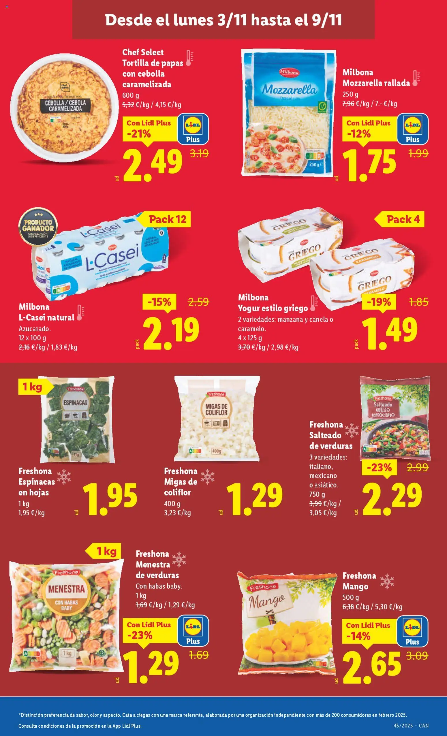 Lidl - Canarias │ válido desde el 03.11.2025 | Página: 11 | Productos: Yogur, Πορσελάνη, Manzana, Παγωμένο τσάι