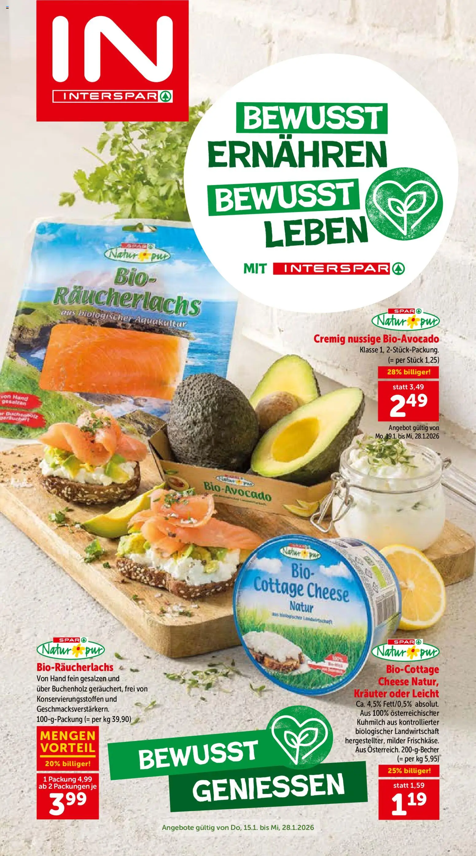Interspar Bewusst Geniessen - Österreich  gültig ab 15.01.2026 | Seite: 1