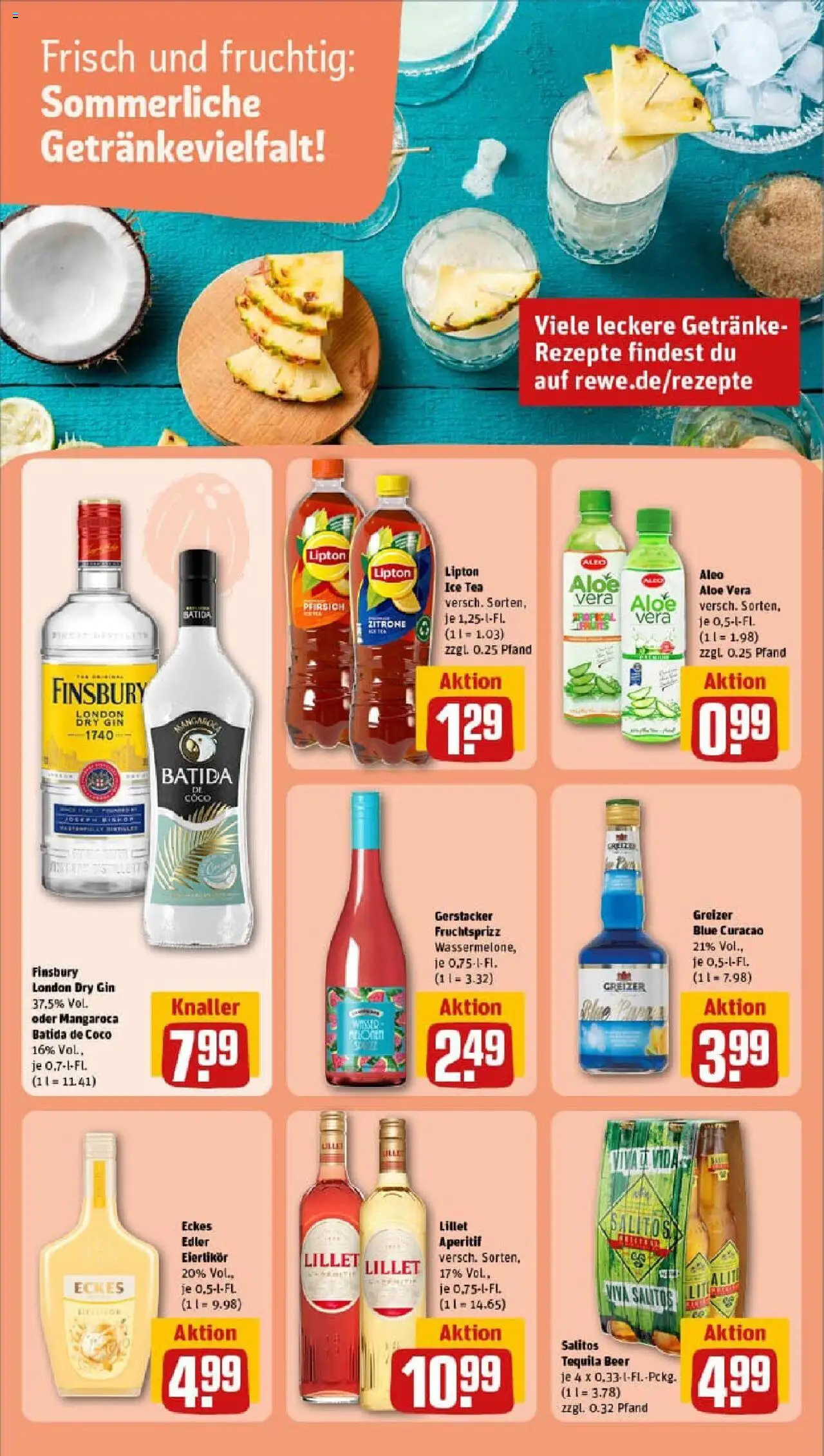 Rewe prospekt Halle (Saale) / Giebichenstein	 - gültig ab dem 13.07.2025 | Seite: 18 | Produkte: Lillet, Tequila, Zitrone, Pfirsich