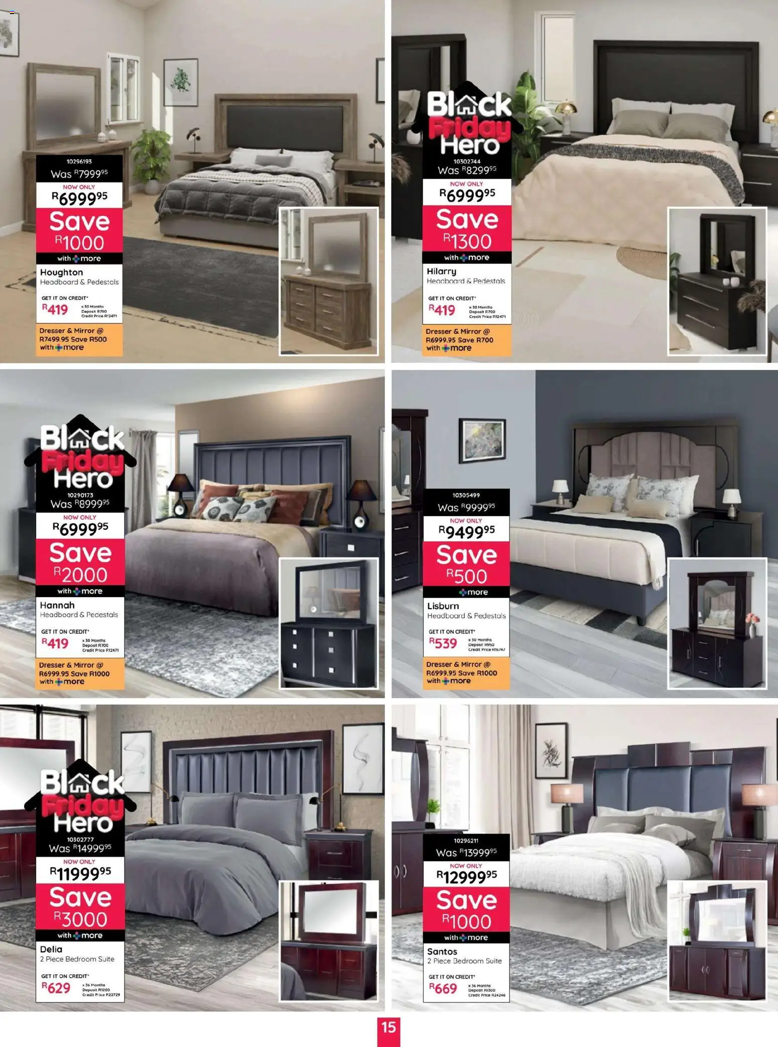 New Bradlows catalogue – valid from 10.11.2025 | Page: 15 | Products: Headboard, Mirror