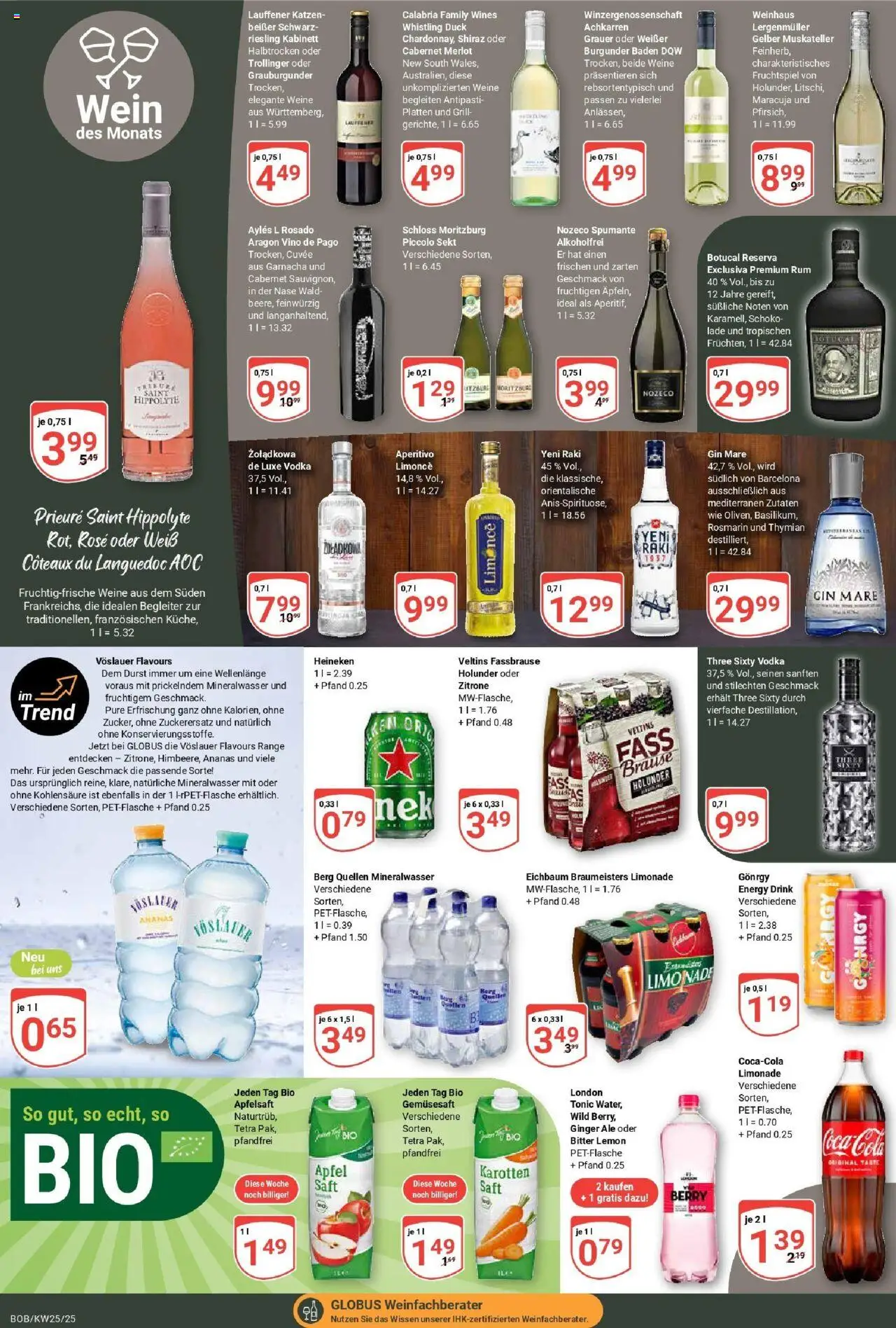Globus prospekt Bobenheim-Roxheim	 - gültig ab dem 15.06.2025 | Seite: 15 | Produkte: Sekt, Äpfel, Fassbrause, Vodka