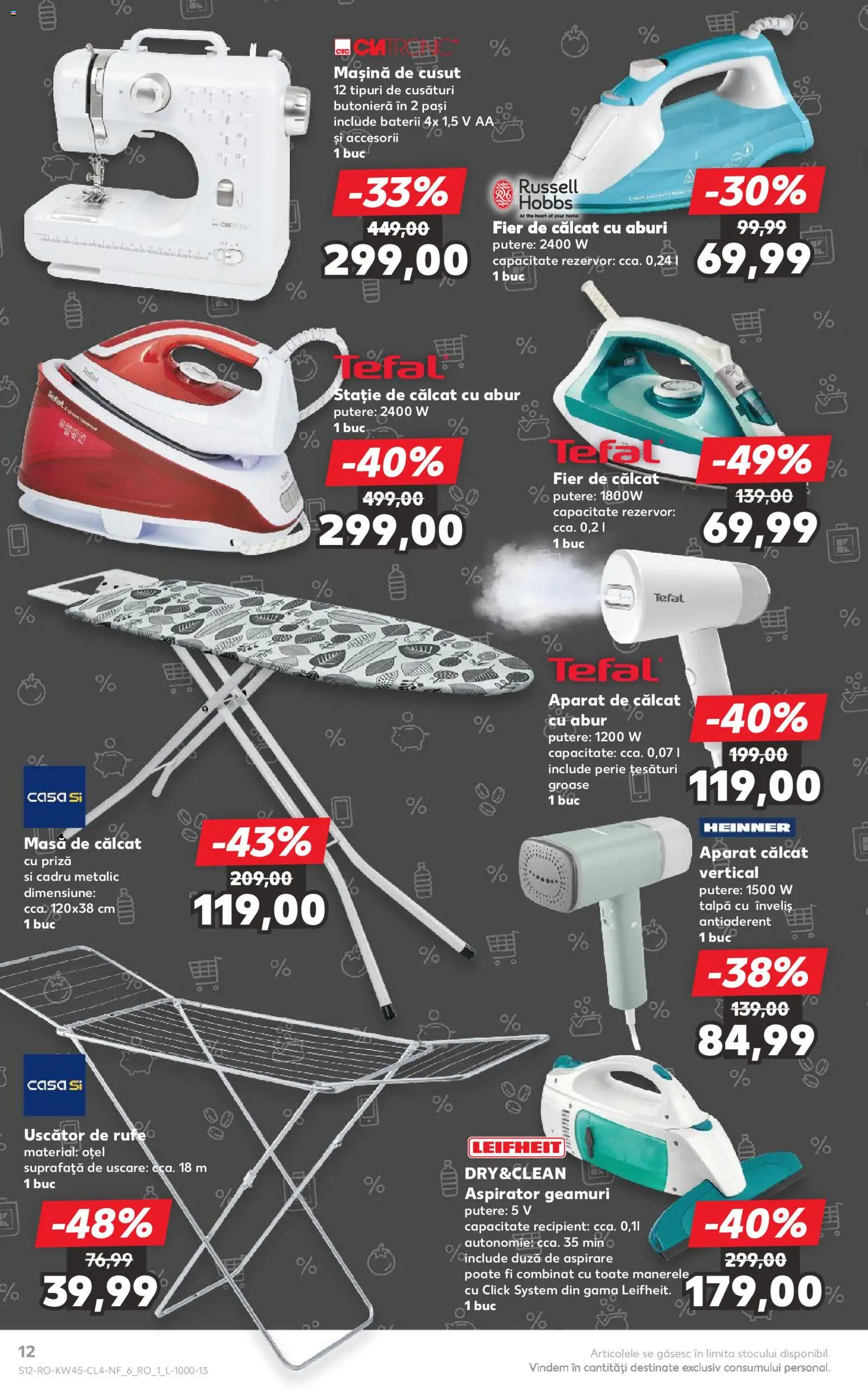 Kaufland RO akciós ujság - amely érvényes a következő dátumtól: 05.11.2025 | Oldal: 12 | Termékek: Tefal