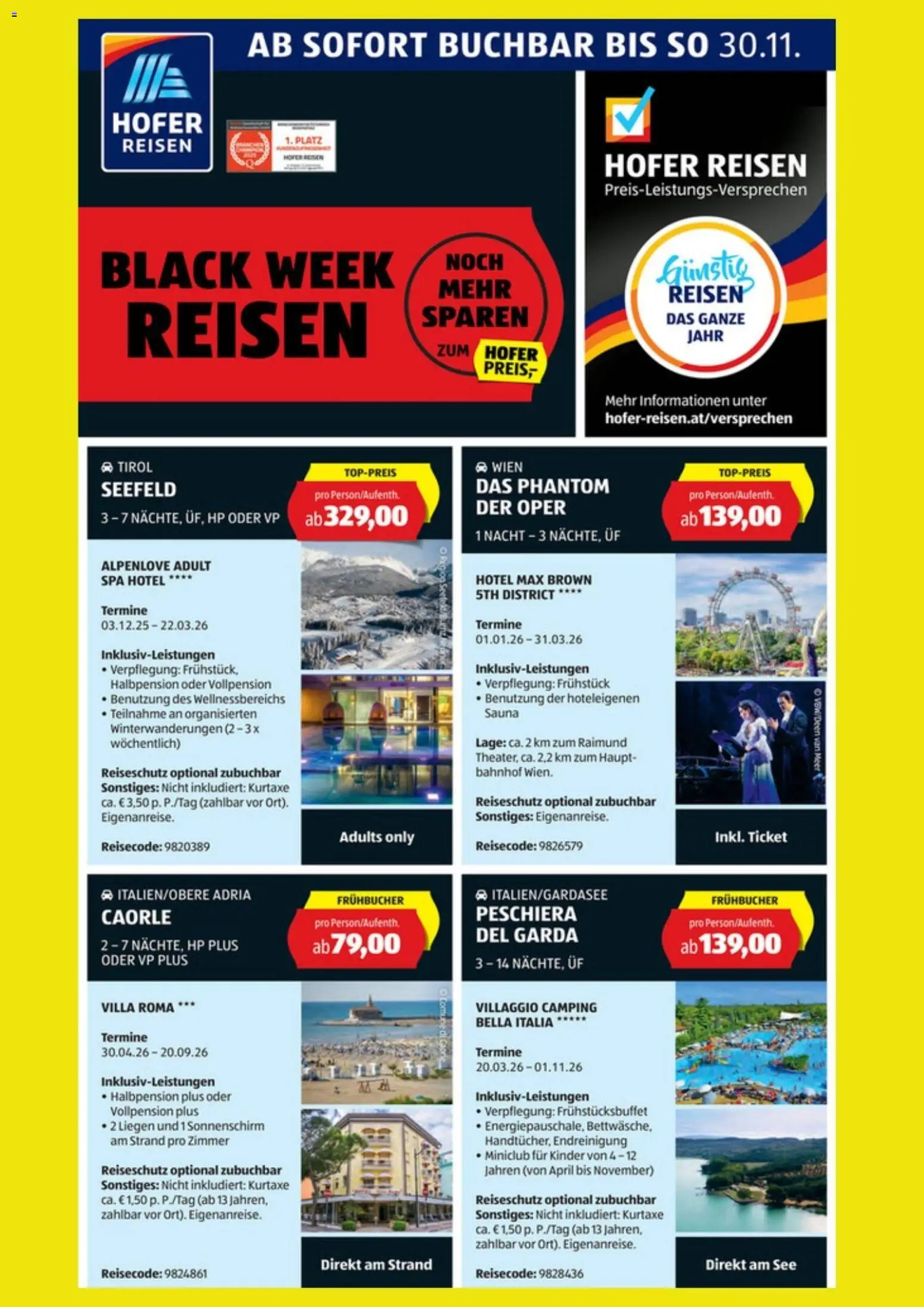 Hofer Reisen - Black Friday gültig ab 24.11.2025 | Seite: 2