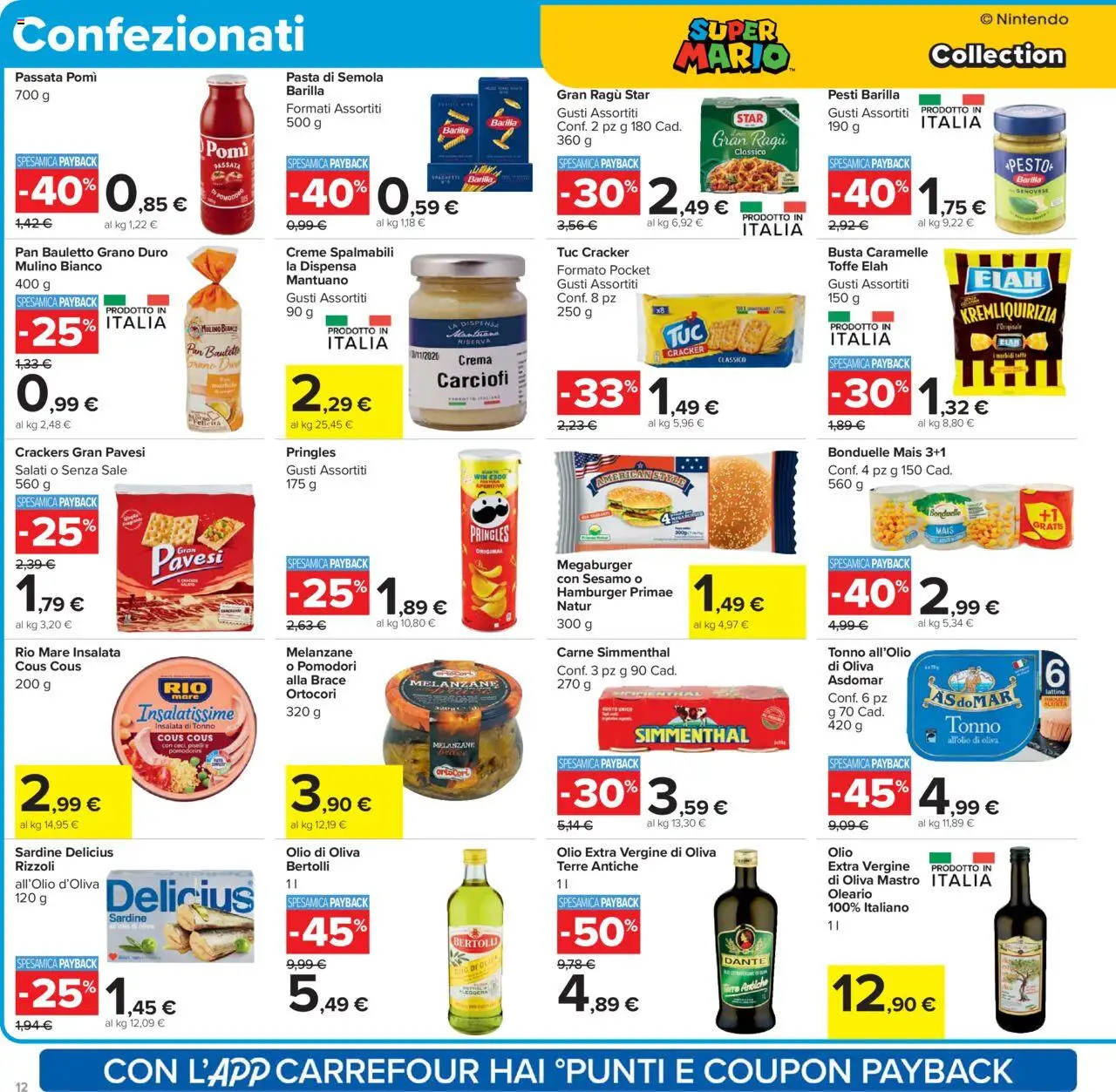 Volantino Carrefour del 15.09.2025 | Pagina: 12 | Prodotti: Crema, Caramelle, Pasta, Cous cous