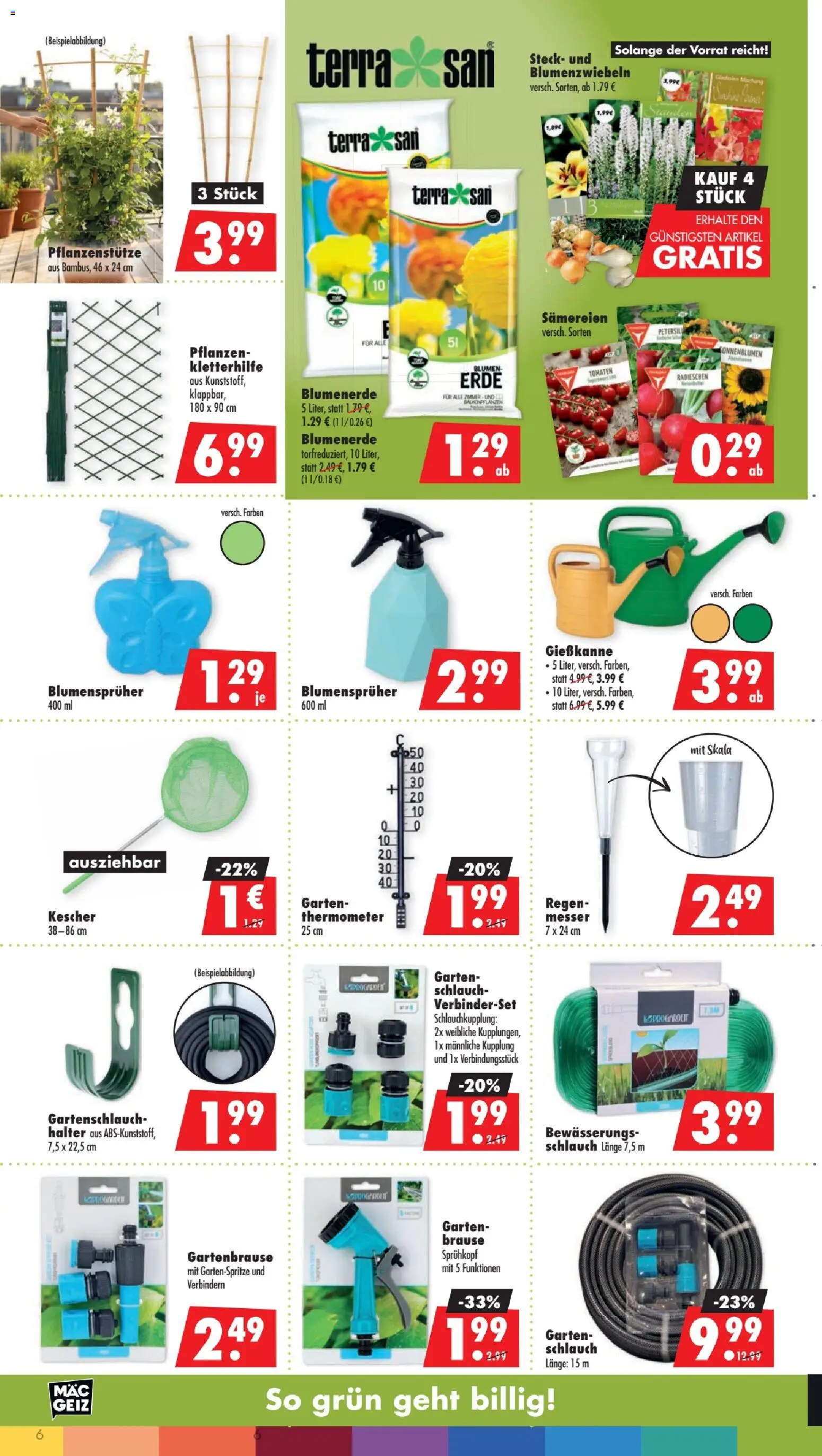 Mäc Geiz Prospekt 	 – gültig ab 27.04.2026 | Seite: 6 | Produkte: Thermometer, Blumen, Tomaten, Blumenerde