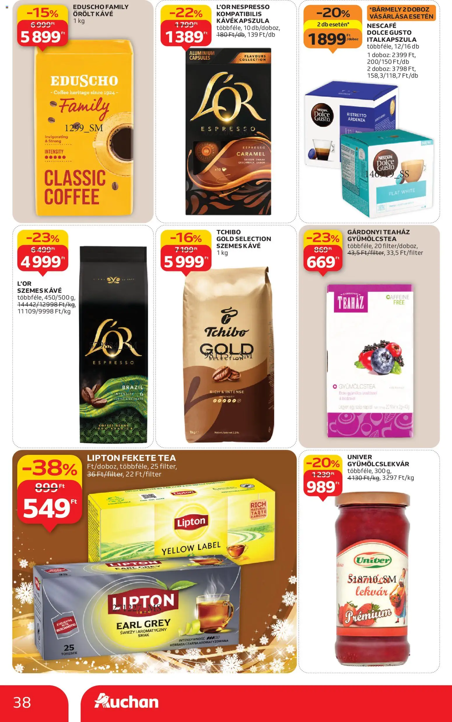 Auchan akciós ujság - amely érvényes a következő dátumtól: 04.12.2025 | Oldal: 38