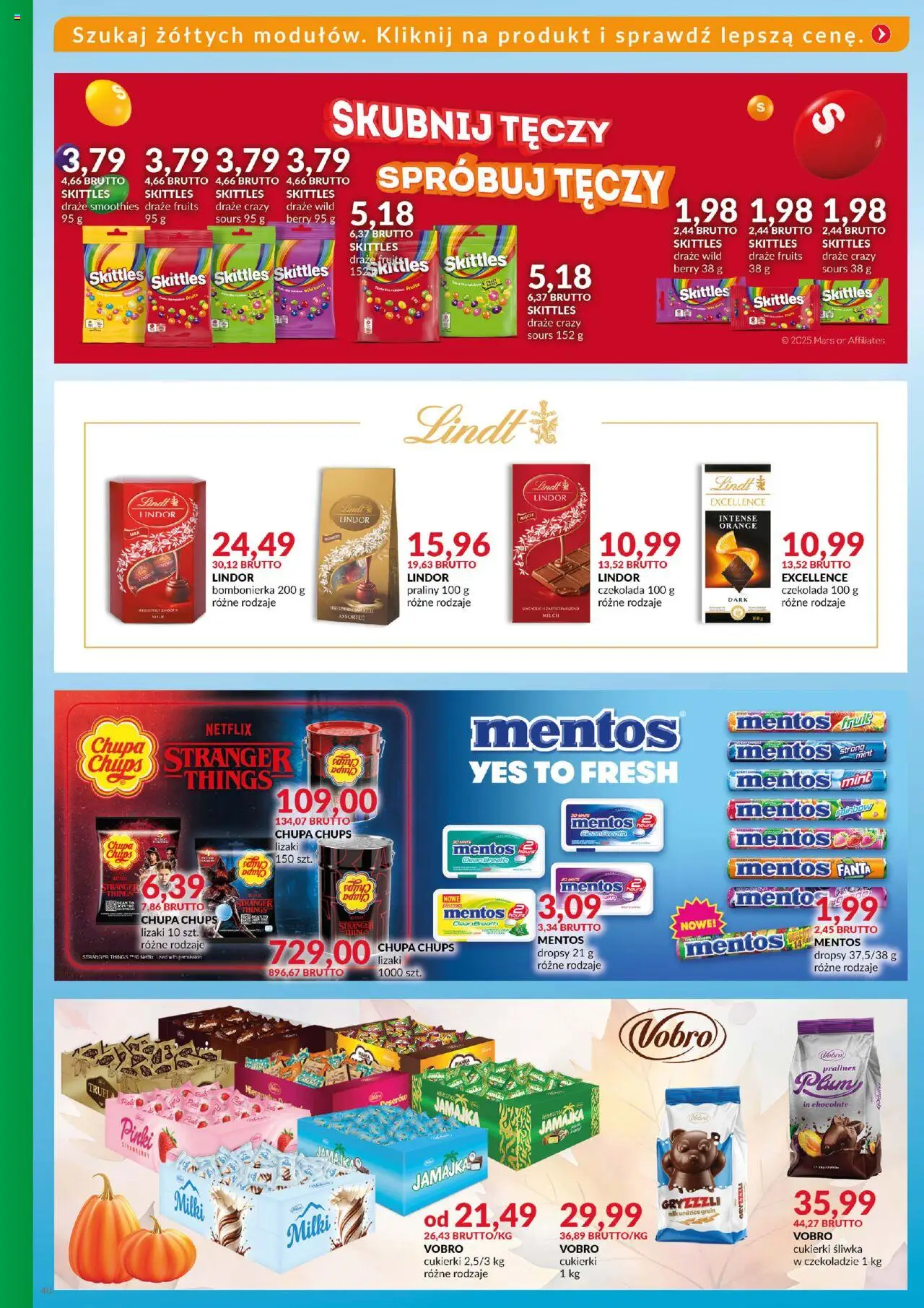 Eurocash Gazetka - Katalog Artykułów Spożywczych od 19.10.2025 | Strona: 40 | Produkty: Praliny, Bombonierka, Lizaki, Czekolada