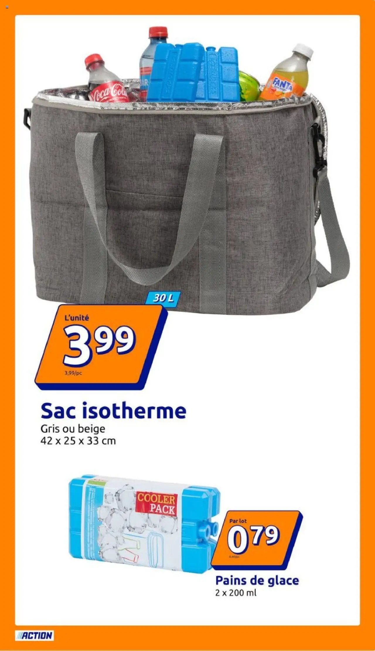  | Page: 9 | Produits: Sac isotherme, Sac, Pains de glace, Coca cola