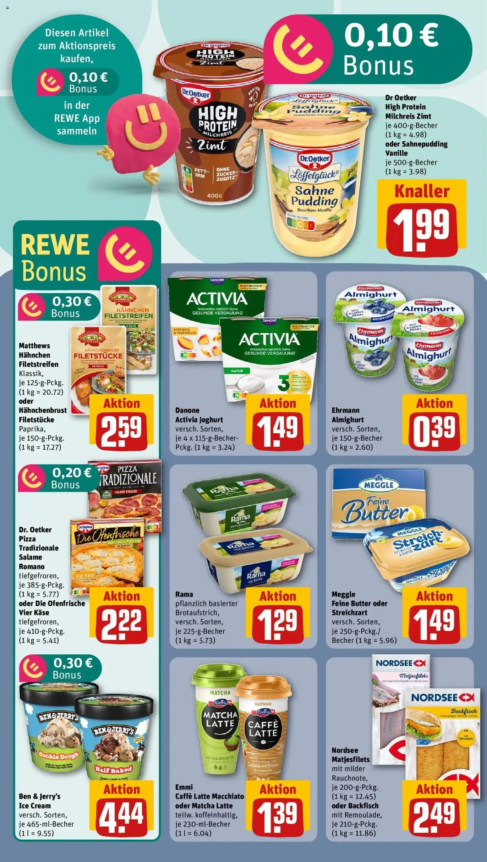 Rewe Prospekt Berlin / Prenzlauer Berg	 – gültig ab 05.04.2026 | Seite: 10 | Produkte: Käse, Joghurt, Zucker, Pizza