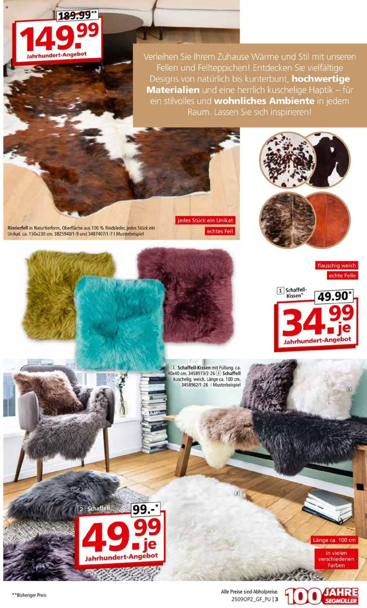Segmüller Teppich Spezial – gültig ab 01.09.2025 | Seite: 3 | Produkte: Kissen