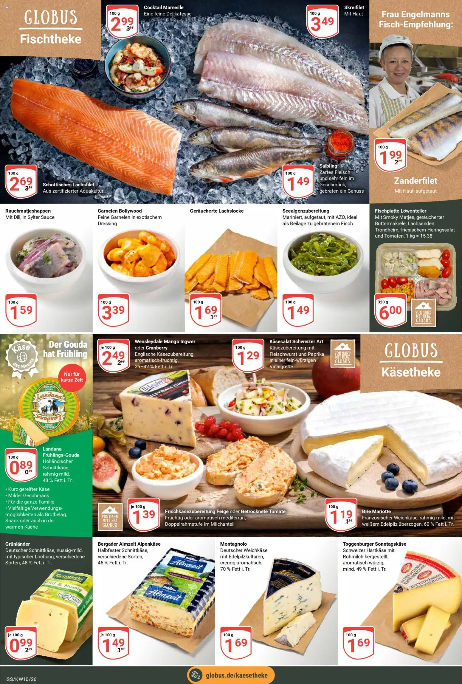 Globus Prospekt – gültig ab 02.03.2026 | Seite: 10 | Produkte: Gouda, Küche, Fisch, Fleisch