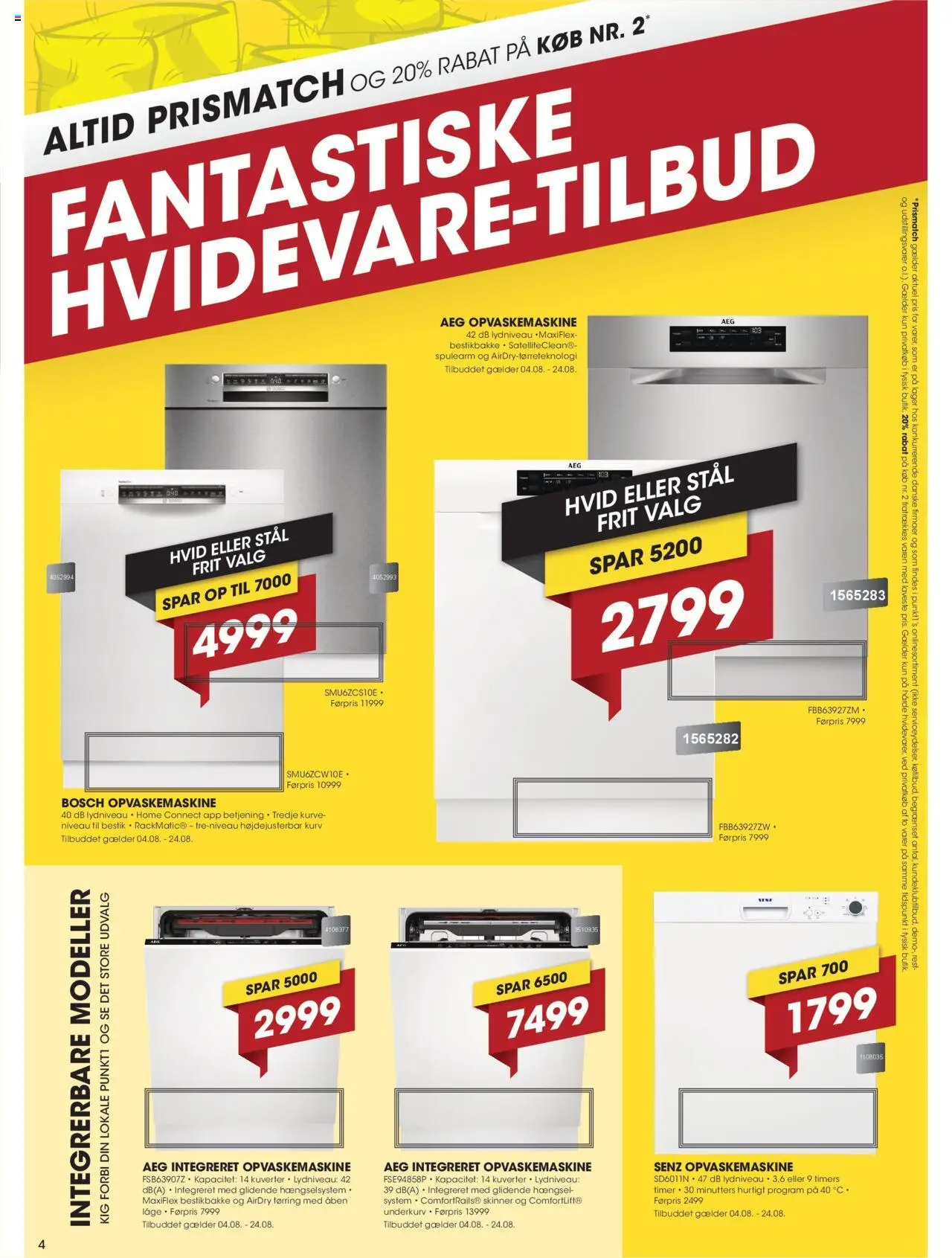Punkt1 Tilbudsavis gyldig fra 04.08.2025 | Side: 4 | Produkter: Æg, Kurv, Søm, Opvaskemaskine