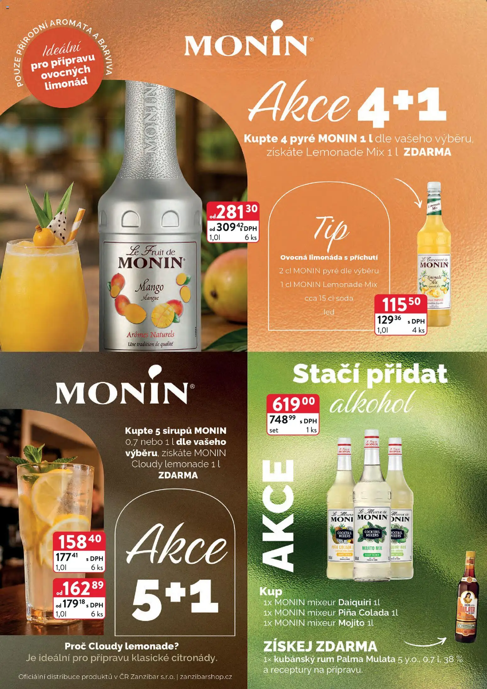 Astur & Qanto leták - Velkoobchod 04/2026 od 01.04.2026 | Strana: 36 | Produkty: Rum, Limonáda, Monin, Piña colada