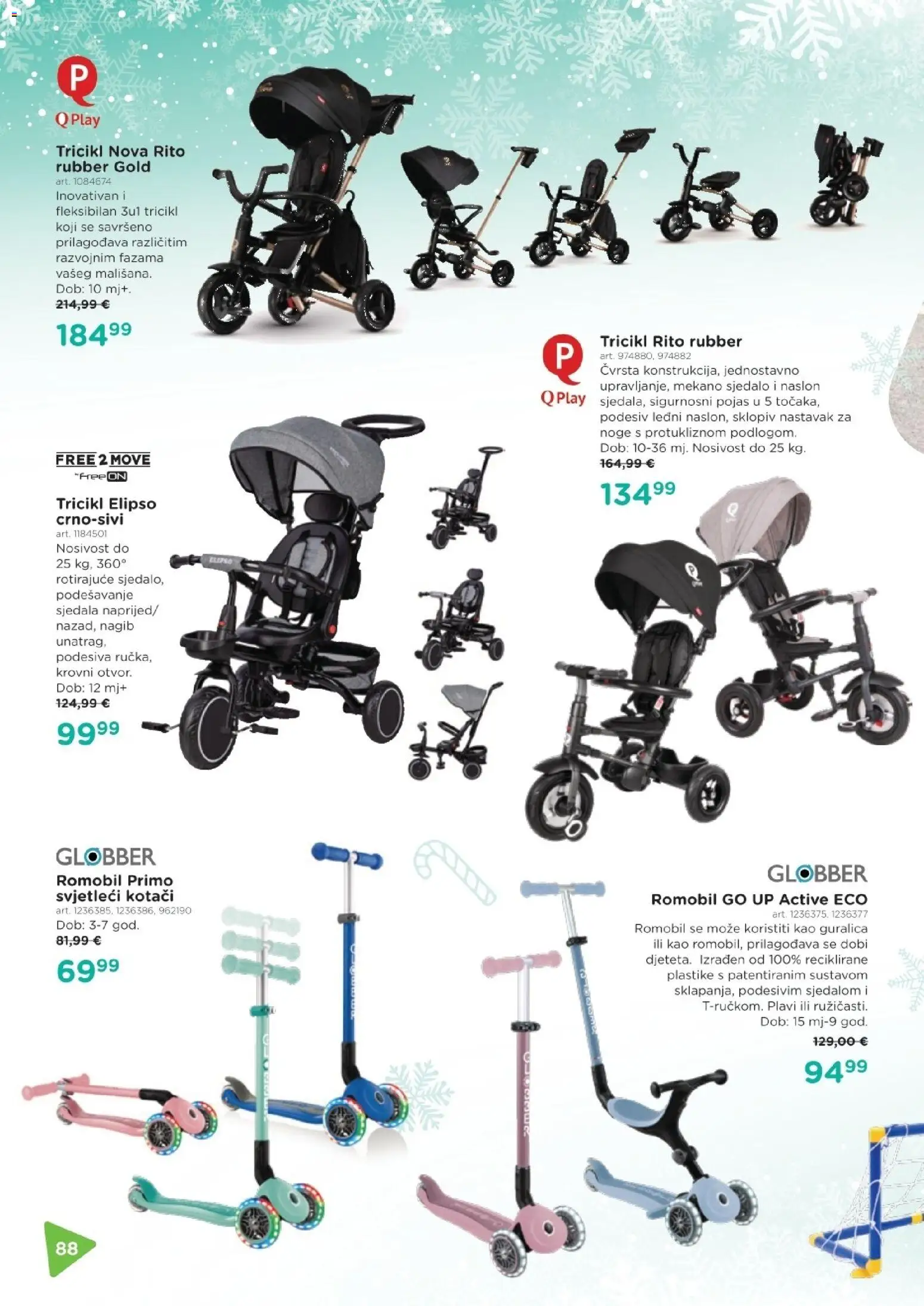 Baby Center katalog | vrijedi od 01.11.2025 | Stranica: 88 | Proizvodi: Romobil, Pojas