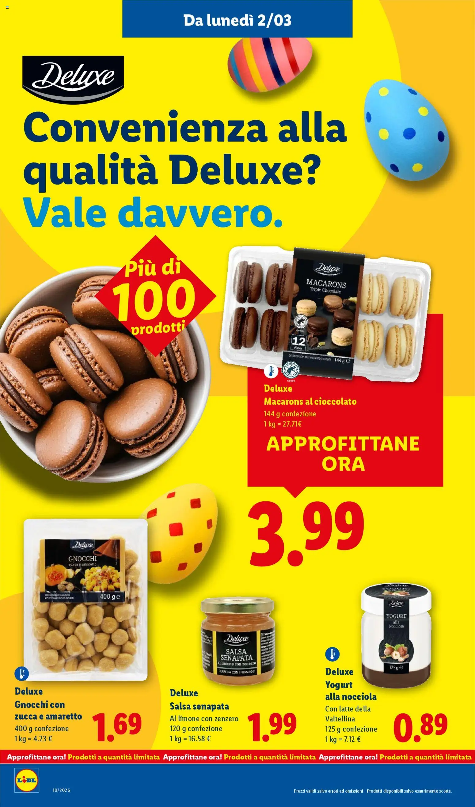 Volantino Lidl del 02.03.2026 | Pagina: 22 | Prodotti: Salsa, Limone, Cacao, Gnocchi
