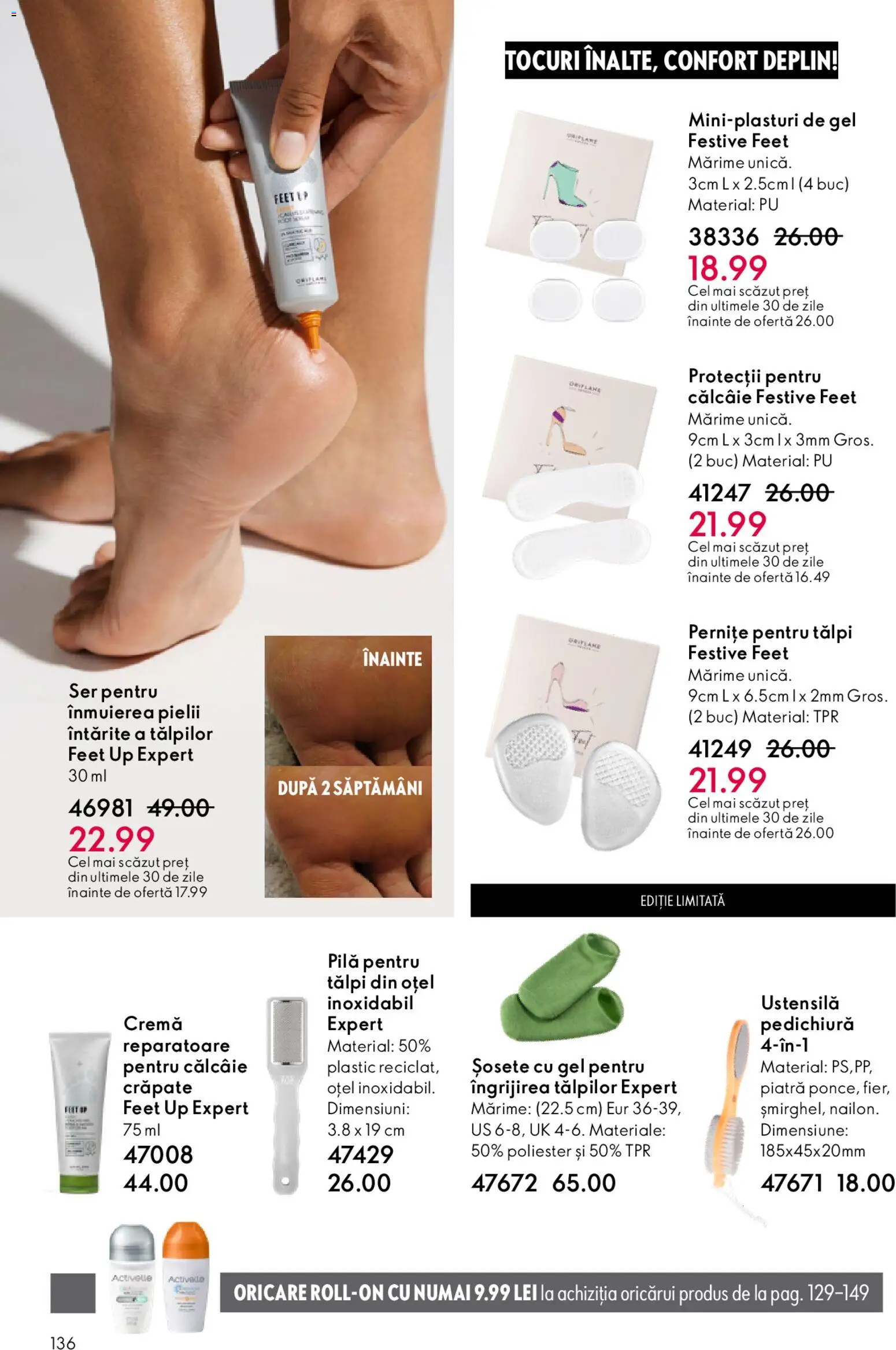 Noul catalog Oriflame – valabil de la 04.03.2026 | Pagină: 136 | Produse: Cremă, Șosete