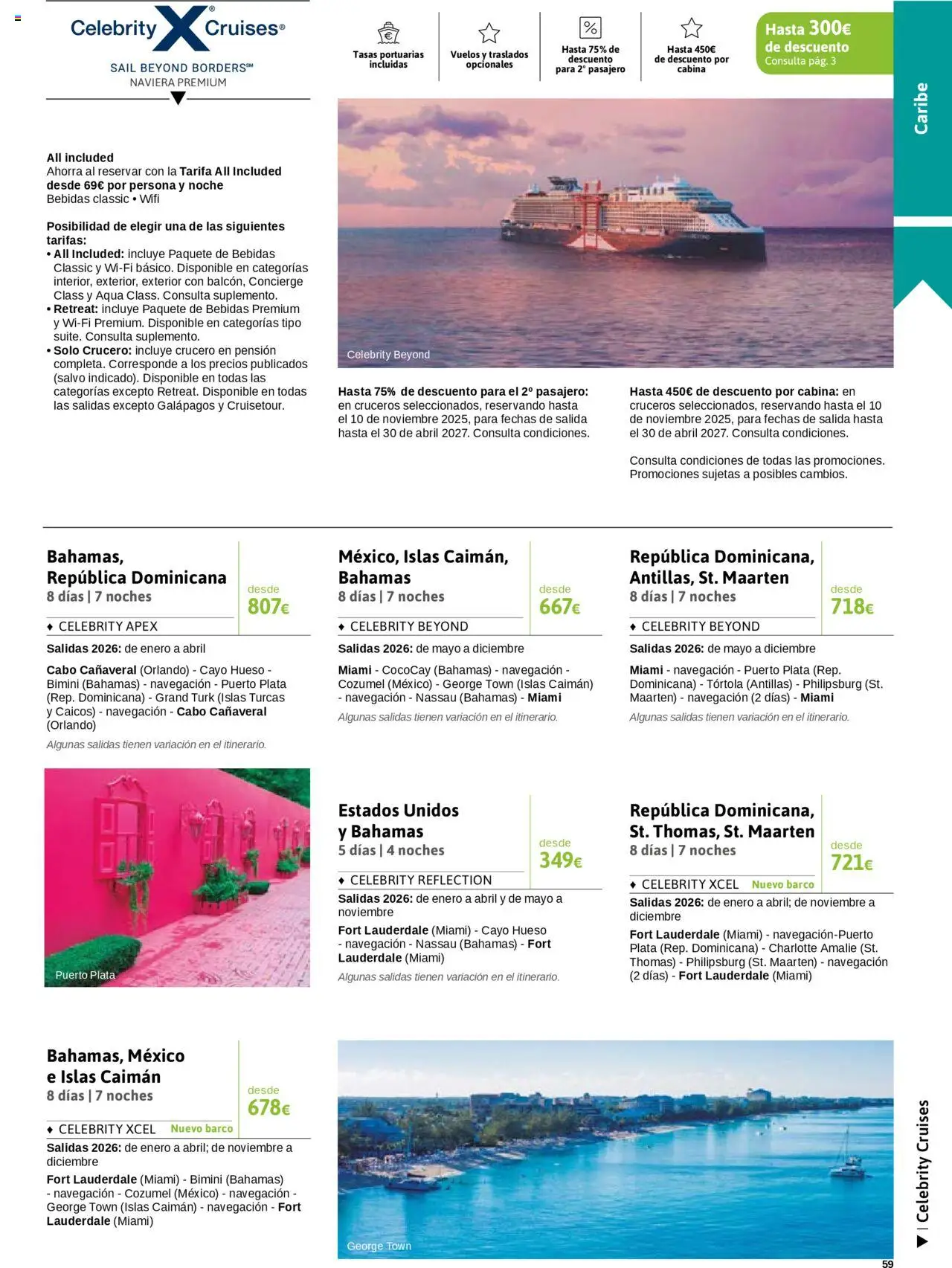 Viajes El Corte Inglés - Crucero Fantástico │ válido desde el 16.09.2025 | Página: 59 | Productos: Navegación