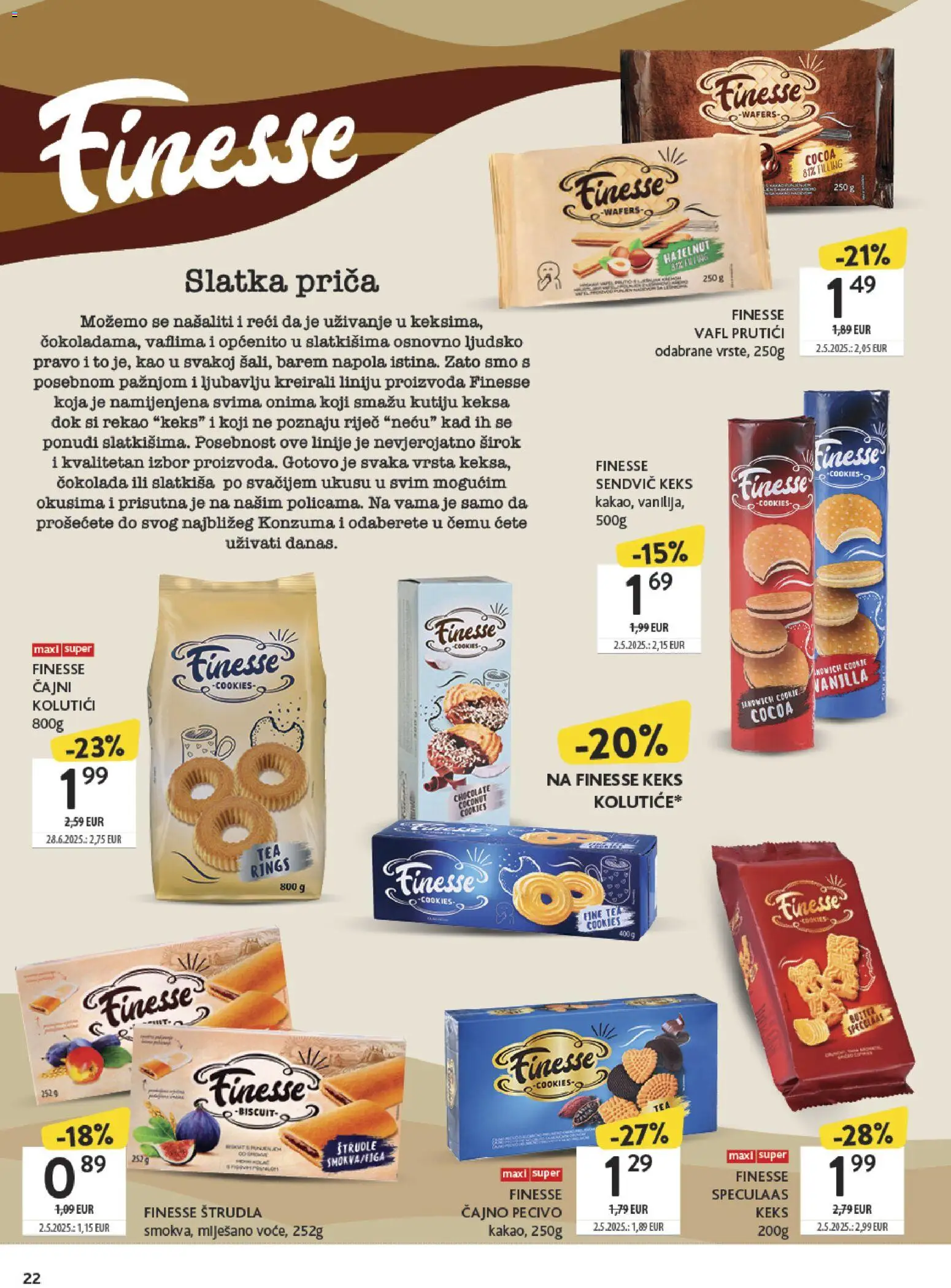 Konzum HR akciós ujság - amely érvényes a következő dátumtól: 19.01.2026 | Oldal: 22 | Termékek: Tea