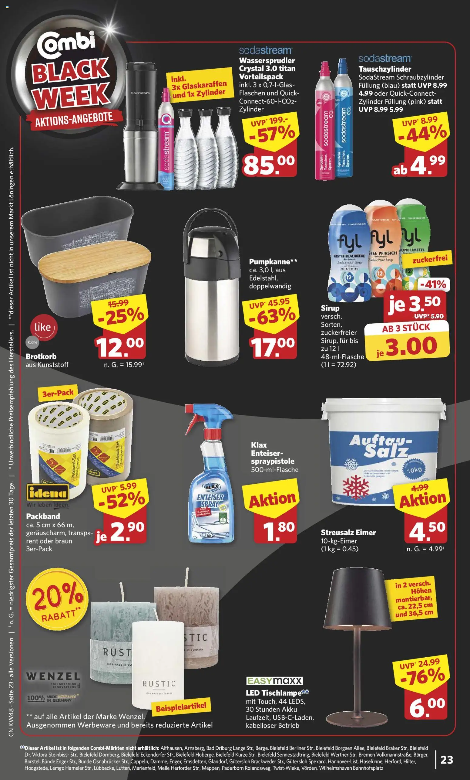 Combi - Black Friday – gültig ab 24.11.2025 | Seite: 25 | Produkte: Berliner, Salz, Pfirsich, Limette