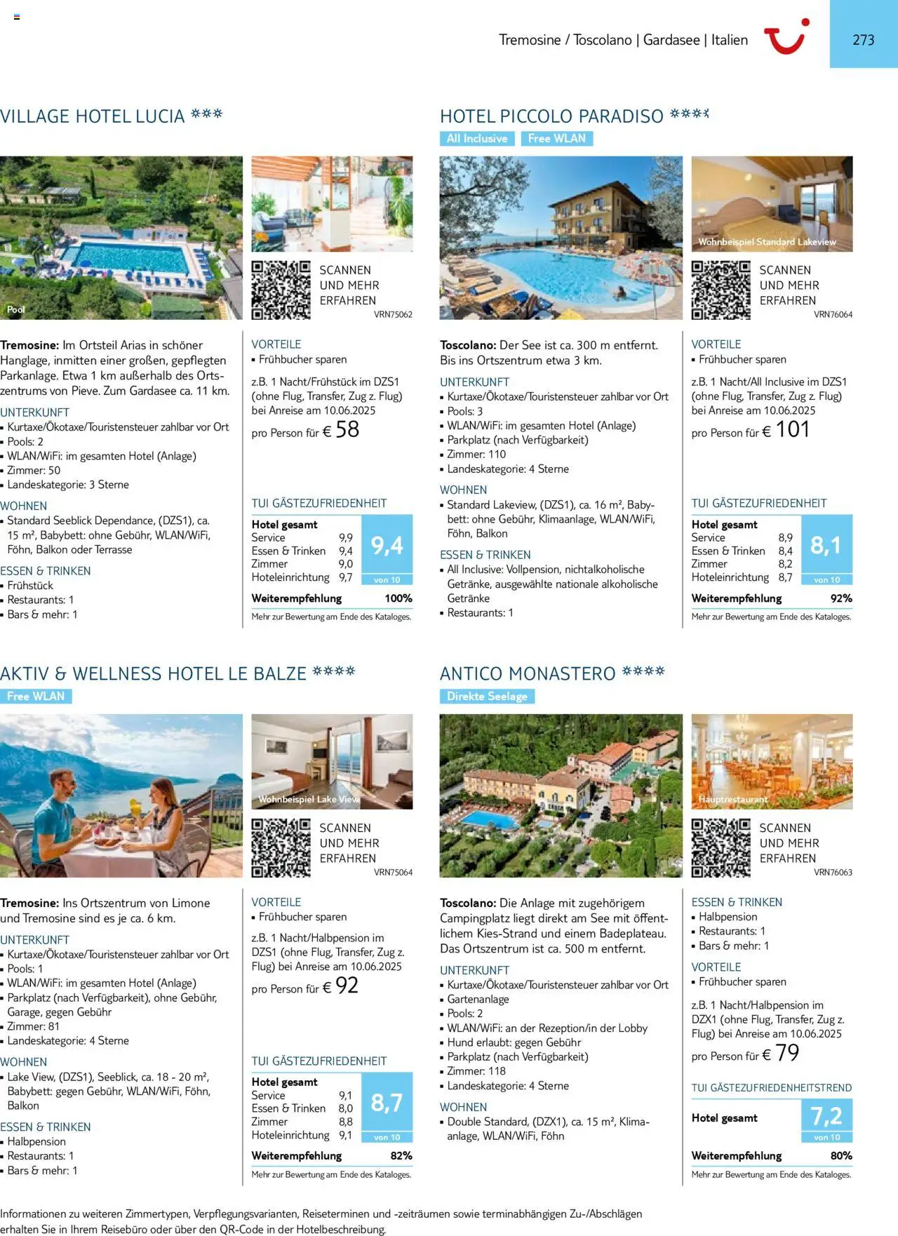 TUI Prospekt 	 – gültig ab 01.11.2024 | Seite: 273 | Produkte: Bett, Babybett, Föhn