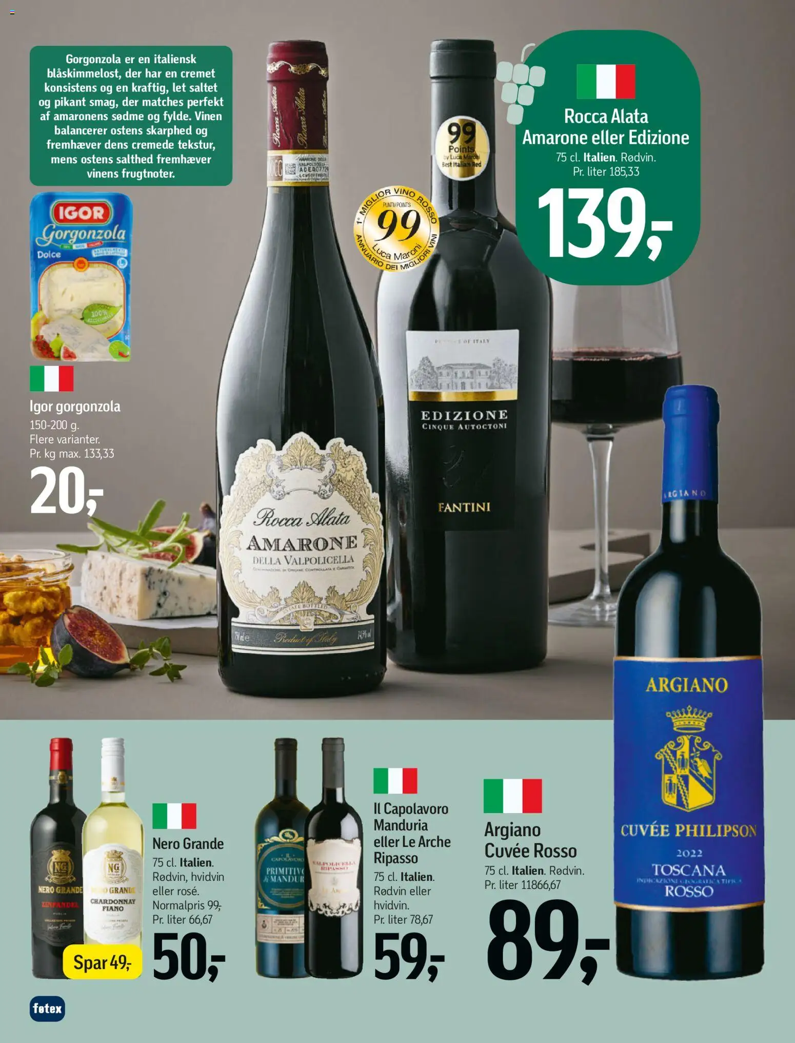 Føtex tilbudsavis – gyldig fra 31.10.2025 | Side: 4 | Produkter: Gorgonzola