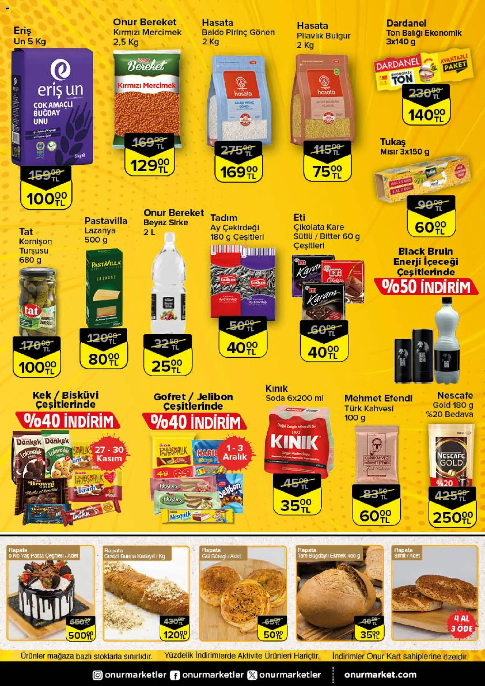 Onur Market Katalog -Trakya - 27.11.2025 tarihinden itibaren geçerlidir | Sayfa: 3 | Ürünler: Ravioli, Soda, Ton balığı, Mısır