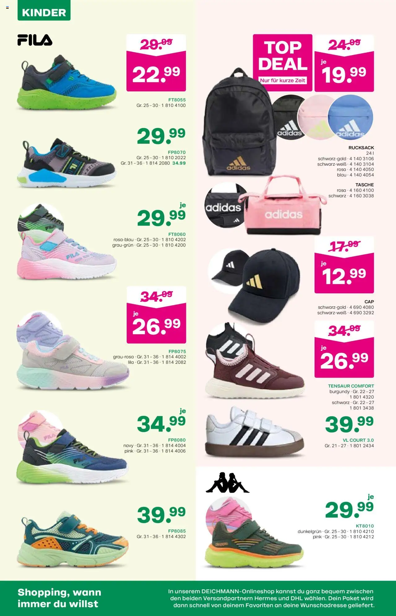 Deichmann Prospekt Back to school - gültig ab dem 15.08.2025 | Seite: 14 | Produkte: Tasche, Rucksack