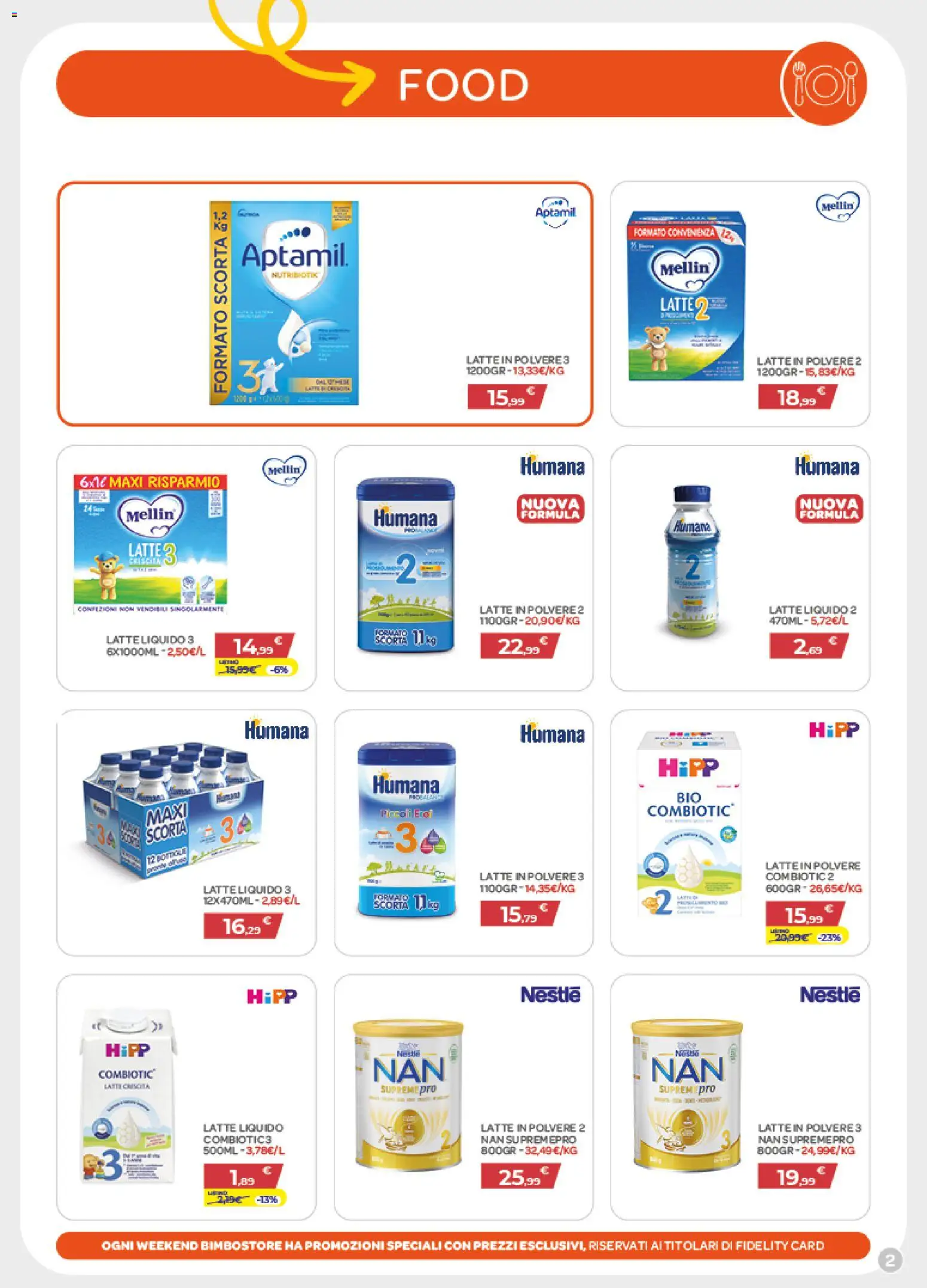 Volantino Bimbo store del 09.01.2026 | Pagina: 2 | Prodotti: Latte