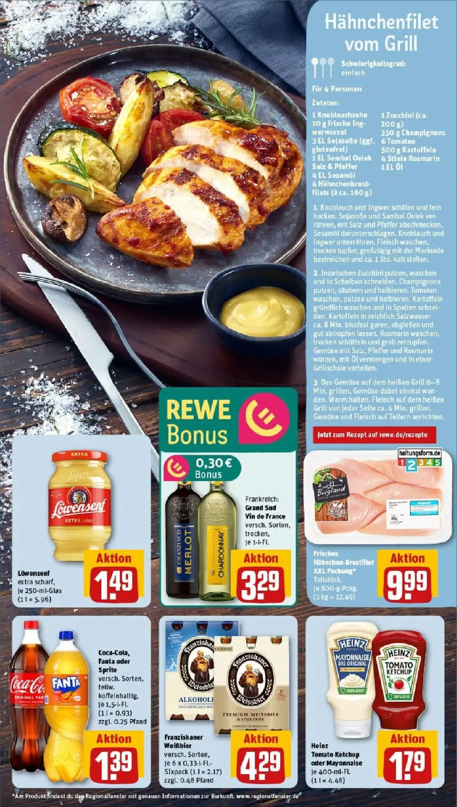 Rewe prospekt Flensburg	 – gültig ab 10.11.2025 | Seite: 5 | Produkte: Weißbier, Champignons, Grand sud, Ketchup