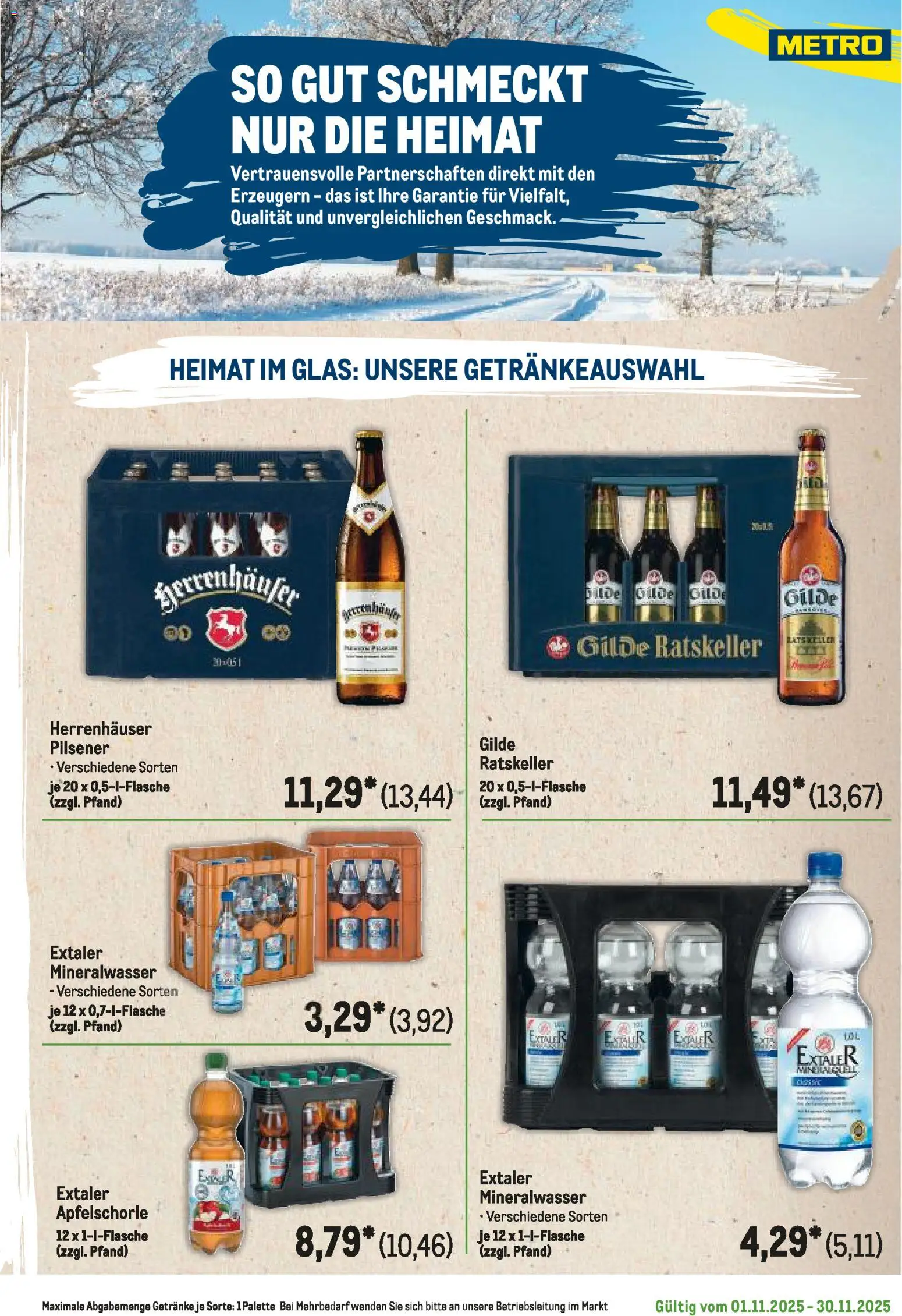 Metro Regionaler Flyer – gültig ab 01.11.2025 | Seite: 17 | Produkte: Mineralwasser