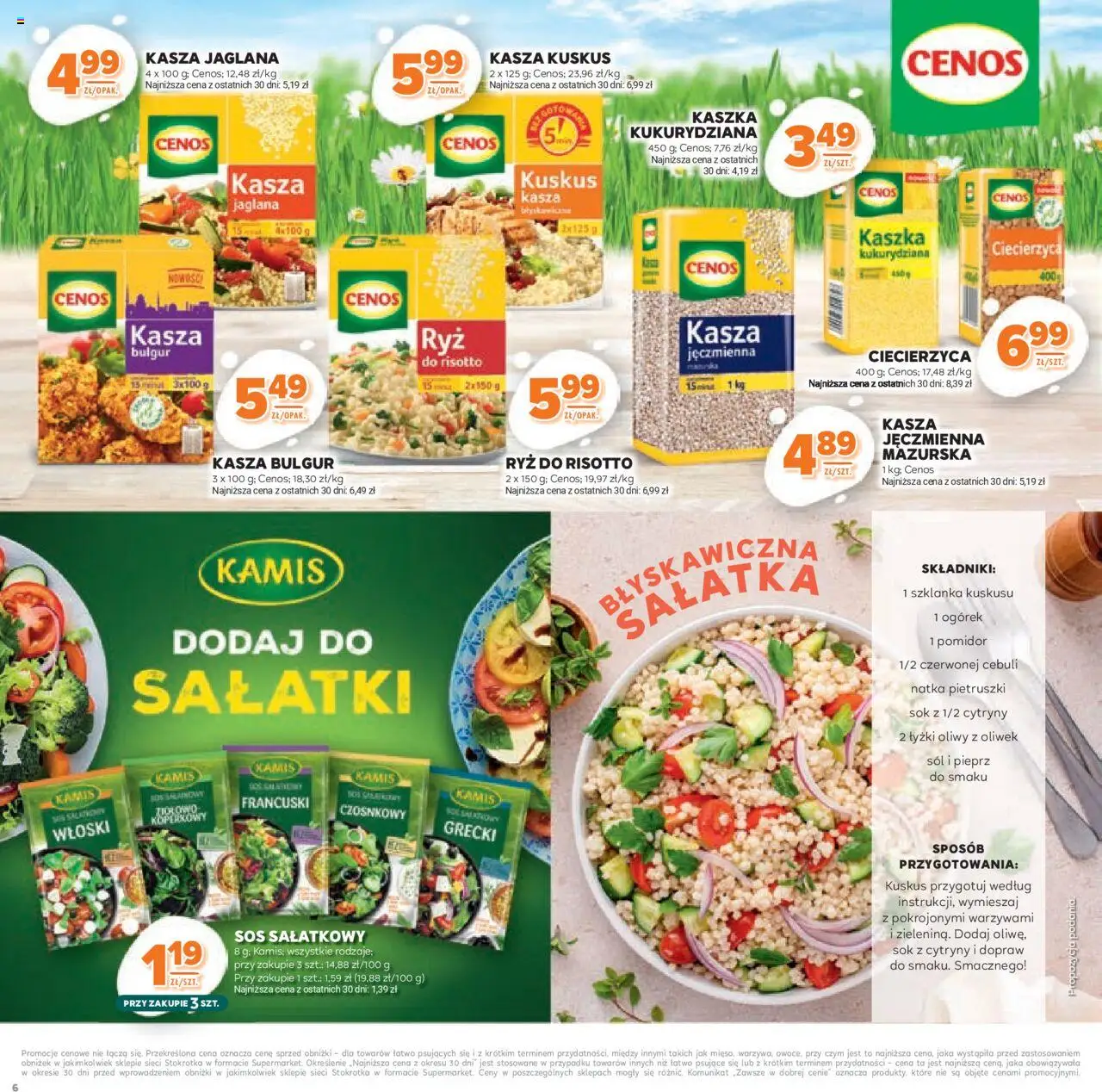 Stokrotka Gazetka - Katalog Kulinarny od 12.06.2025 | Strona: 6 | Produkty: Kasza, Stokrotka, Sos, Pieprz