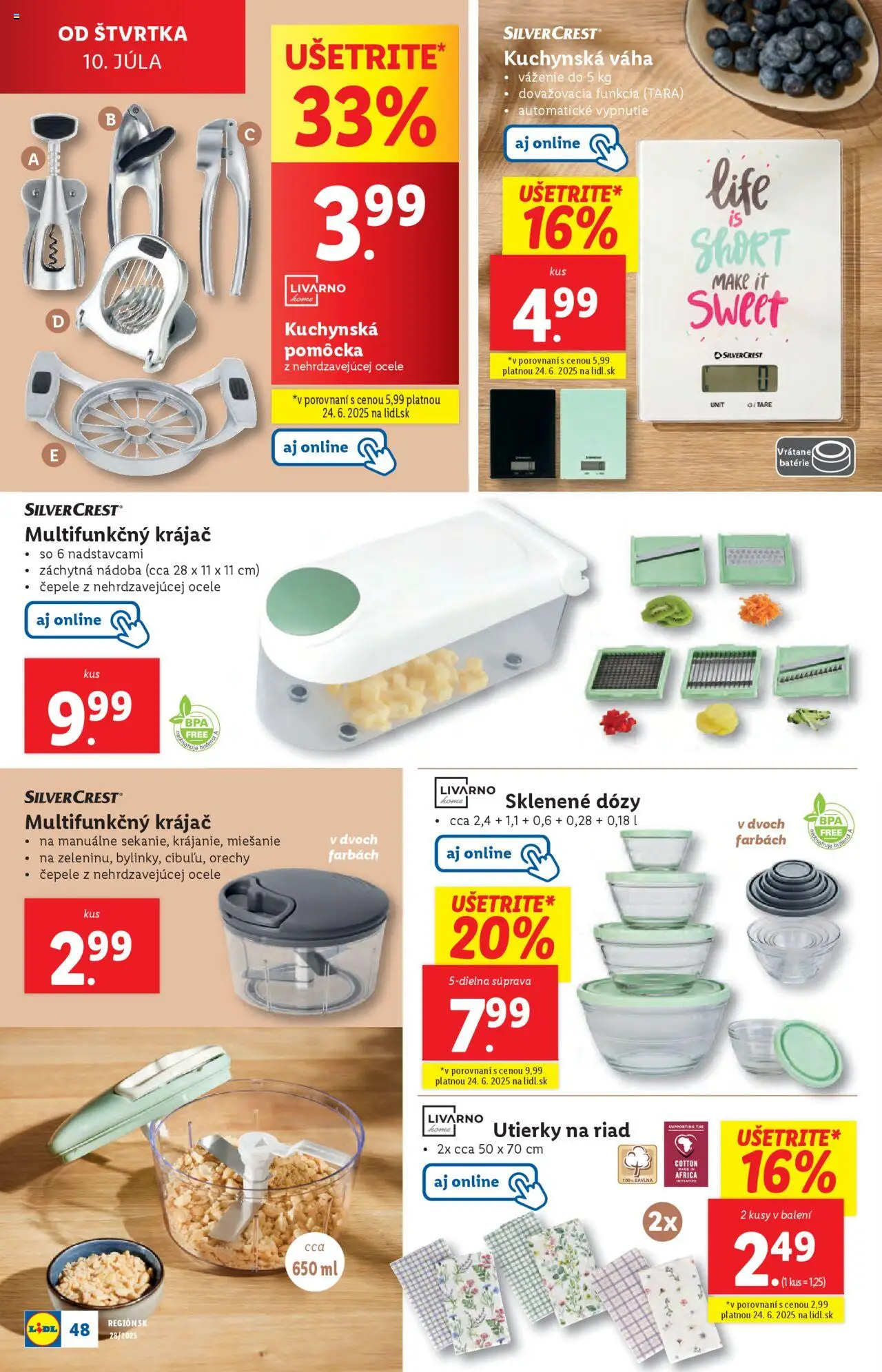 Lidl leták │ platný od 07.07.2025 | Strana: 56 | Produkty: Orechy, Váha, Krájač